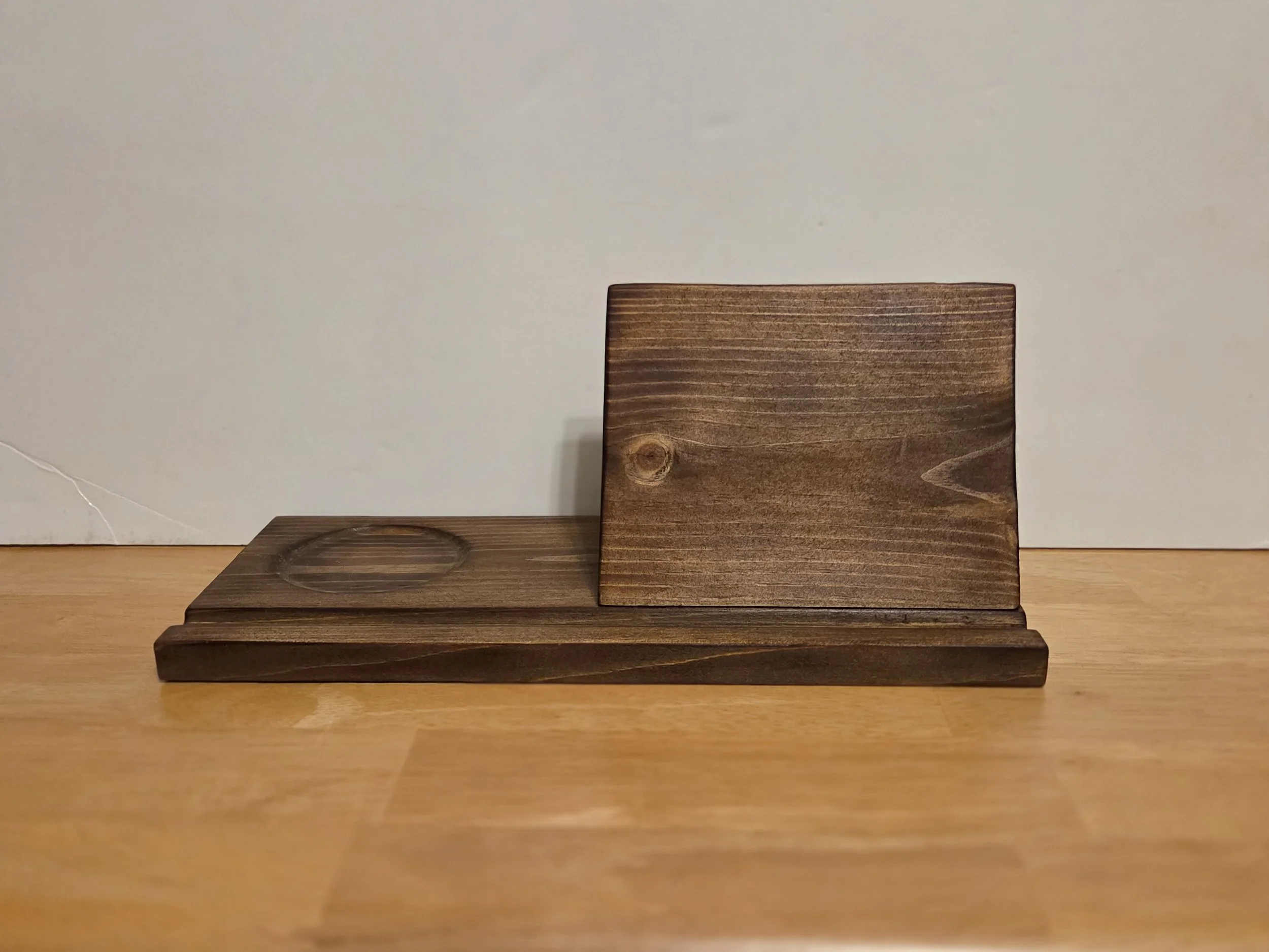 Book rest with cup holder