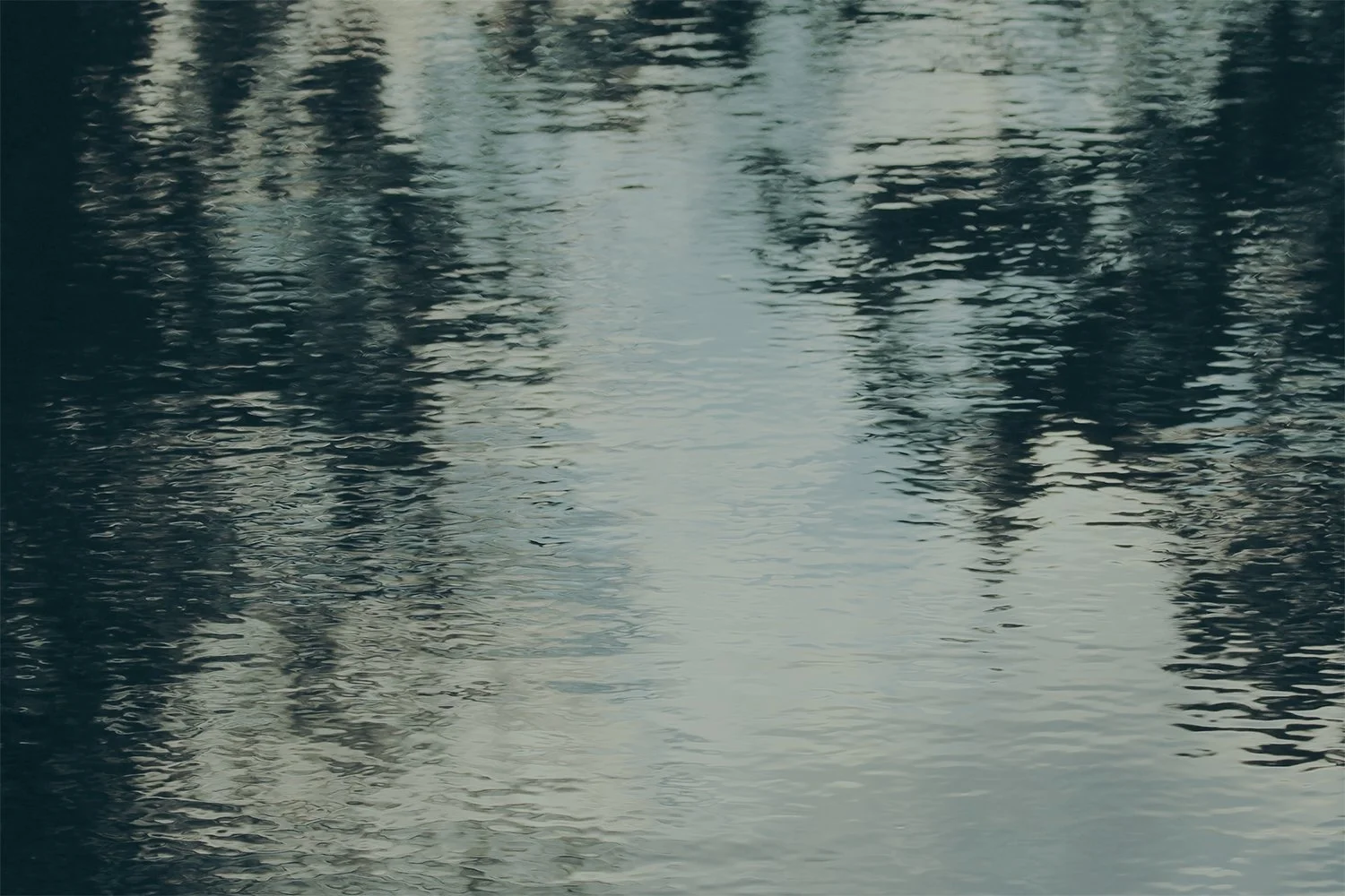 ripples and reflections in Monocacy Creek
