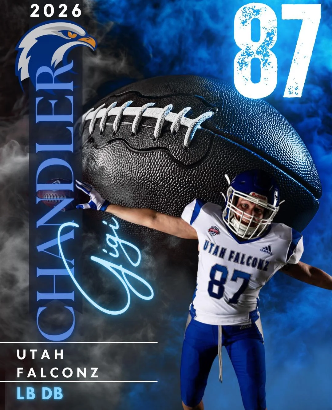 Meet Gigi #87 &bull; LB / DB

Columbia, Maryland native, an Oncology radiation therapist, RN, AOCN, RDN, and three seasons into her Falconz journey.

Gigi came to tackle football after a nudge from her flag friends and she was all in. Her first big h