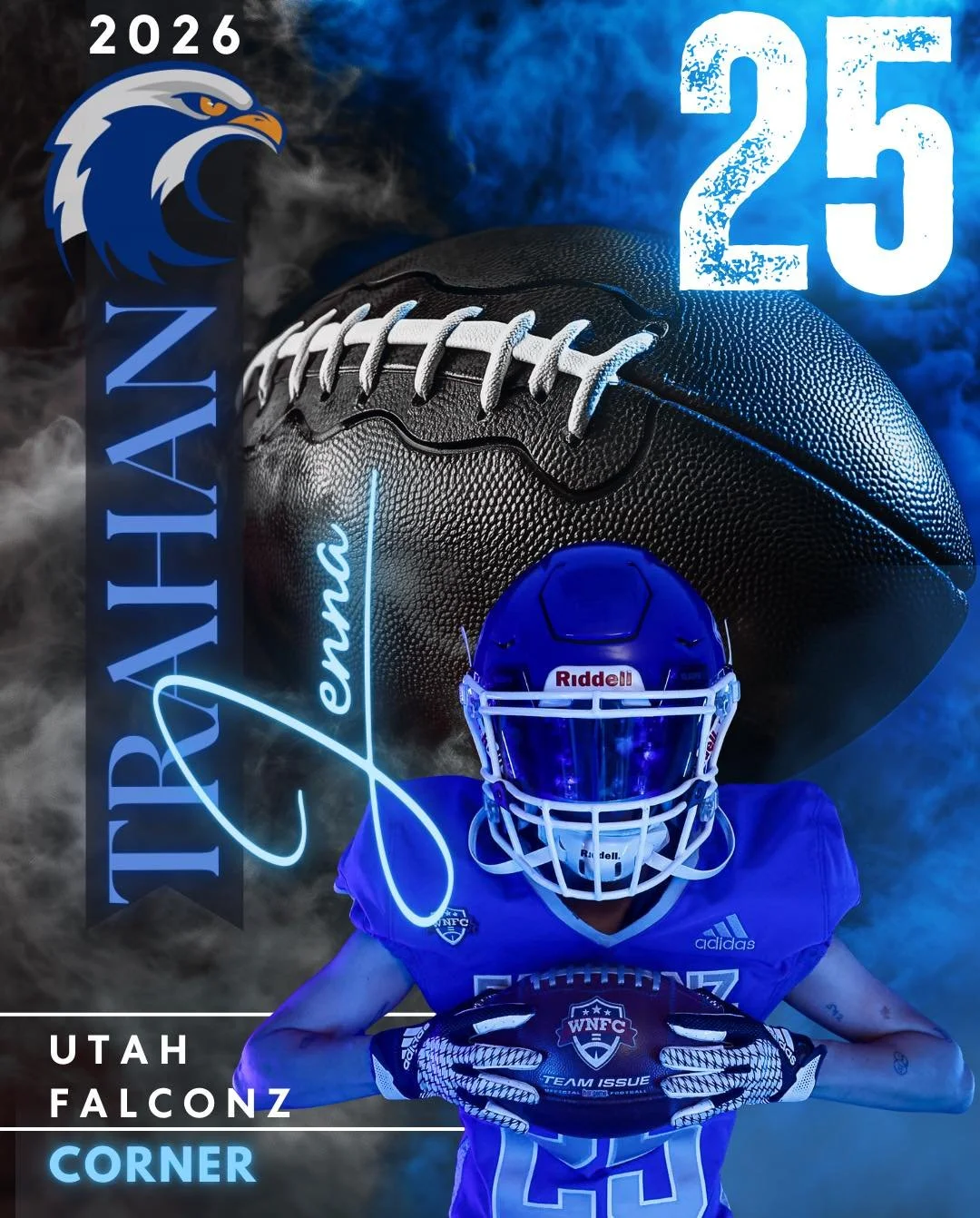 Meet Lil J #25 &bull; CORNER

Houston born, Utah Valley University alum, oilfield machine technician, and four-year Falcon.

Lil J started playing football to try something new and push her athletic limits, and she quickly found more than just a game