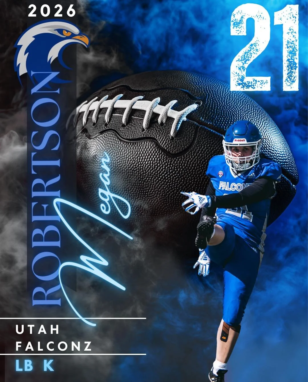 Meet Megan #21 &bull; LB / K

Chesapeake, Virginia-raised, Notre Dame alum, IT Security Engineer, and 5 season Falcon. 

Megan&rsquo;s favorite football memories aren&rsquo;t tied to the scoreboard, but to the moments spent learning and growing. Hour