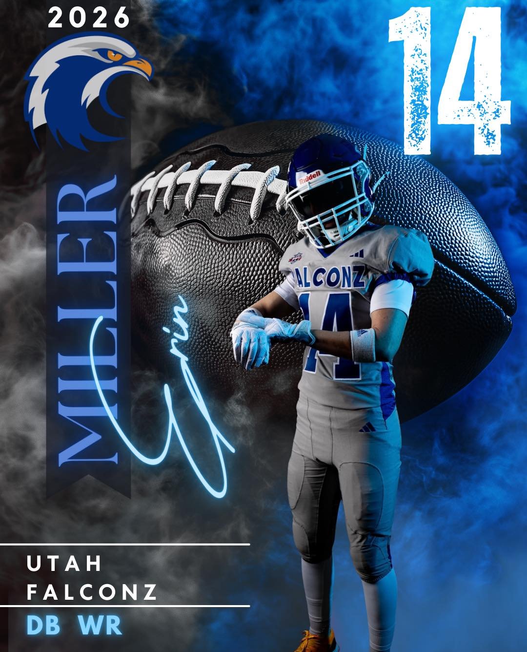 Meet Miller #14 &bull; DB / WR

Honolulu, Hawaii raised, Warner Pacific University alum, specialized para educator, club/high school coach, and a seven-year Falcon.

Miller started playing football as a kid, and the love for the game has only grown s