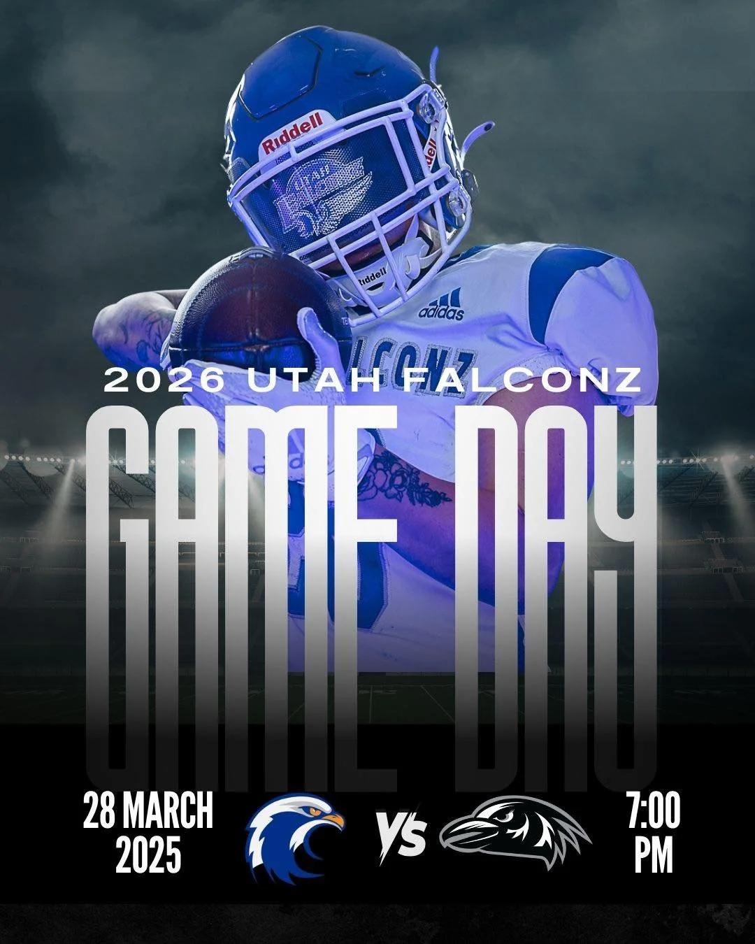 🔥 GAME DAY IS HERE 🔥

The Utah Falconz are in Oregon and ready to kick off the 2026 season against the Ravens! It&rsquo;s go time 🏈🦅

🗓️ TODAY: Saturday, March 28th
🕖 Kickoff: 7 PM PST
📍 Milwaukie High School
2301 SE Willard St, Milwaukie, OR 