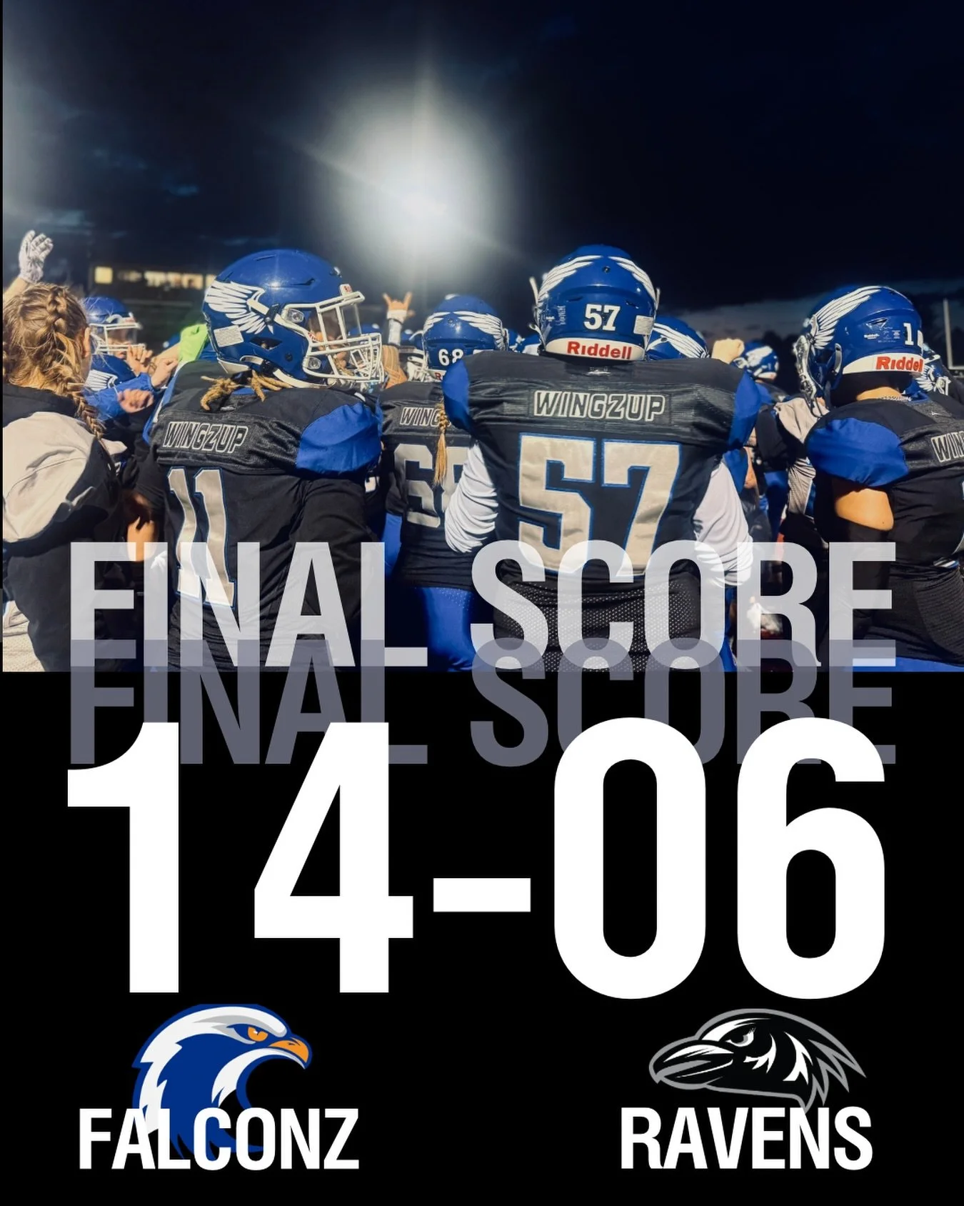 FINAL SCORE🦅

Starting the season with a win. 

Falconz - 14
Ravens - 6

@wnfcfootball
#WNFC #WNFCFootball #StepYourGameUp #FootballLooksLikeThis #BuiltDifferent HerGame StrongerTogether Utah  WomensTackleFootball UtahFalconz FalconzFamily WingzUp U