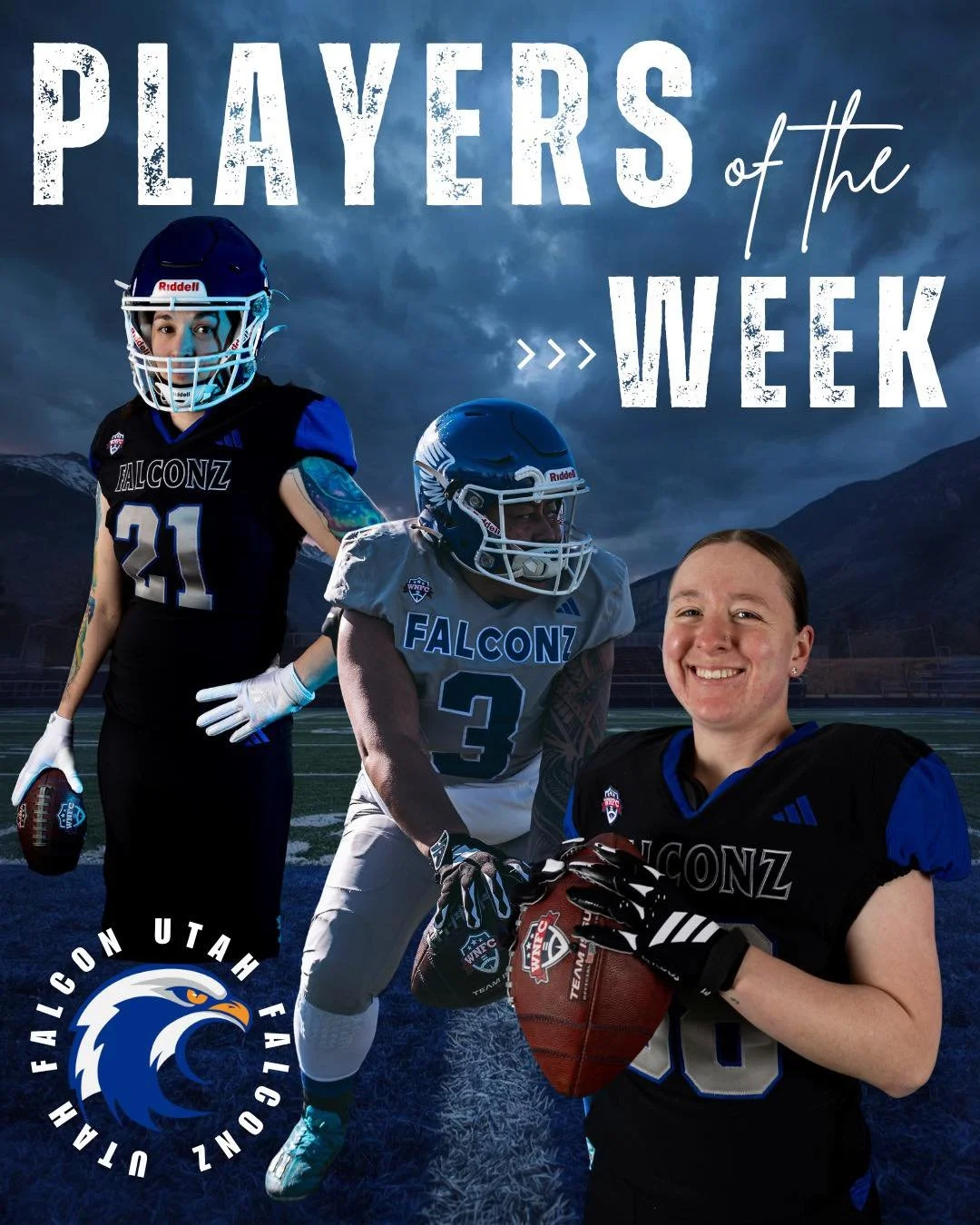 PLAYERS OF THE WEEK 💪 | Week 1

💥 Trench Warrior &ndash; Tina Tela #3
5 Tackles

🏈 Offensive Star &ndash; Alyssa Vigil #88
40 all-purpose yards

🛑 Defensive Threat &ndash; Megan Robertson #21
6 Tackles &bull; 1 Tackle for Loss

@wnfcfootball
#WNF
