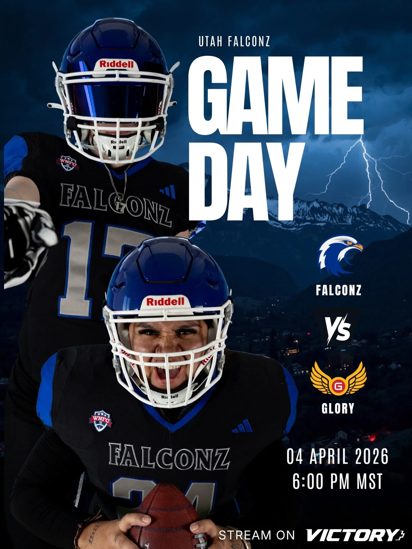🏈GAME DAY IS HERE🏈

The Utah Falconz are HOME and ready to light it up against Kansas City Glory 🦅

Tonight is more than a game. It&rsquo;s a BLACKOUT! Wear all black as we honor Coach Chang and play for something bigger.🖤

🗓️ TODAY: Saturday, A