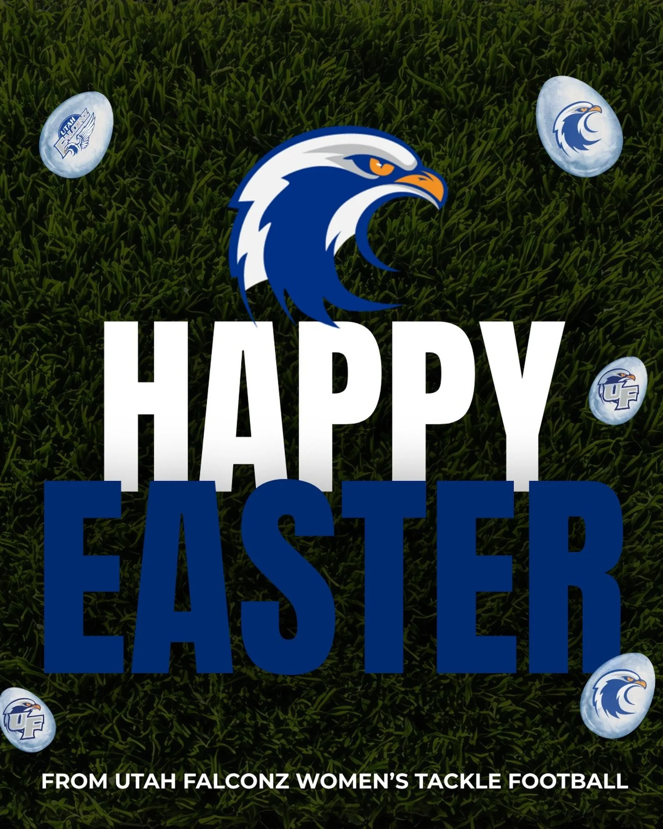 Happy Easter 🐣🦅
From our flock to yours 💙

@wnfcfootball
#WNFC #WNFCFootball #StepYourGameUp #FootballLooksLikeThis #Easter BuiltDifferent HerGame StrongerTogether Utah  WomensTackleFootball UtahFalconz FalconzFamily WingzUp UtahSports  WomenInSpo