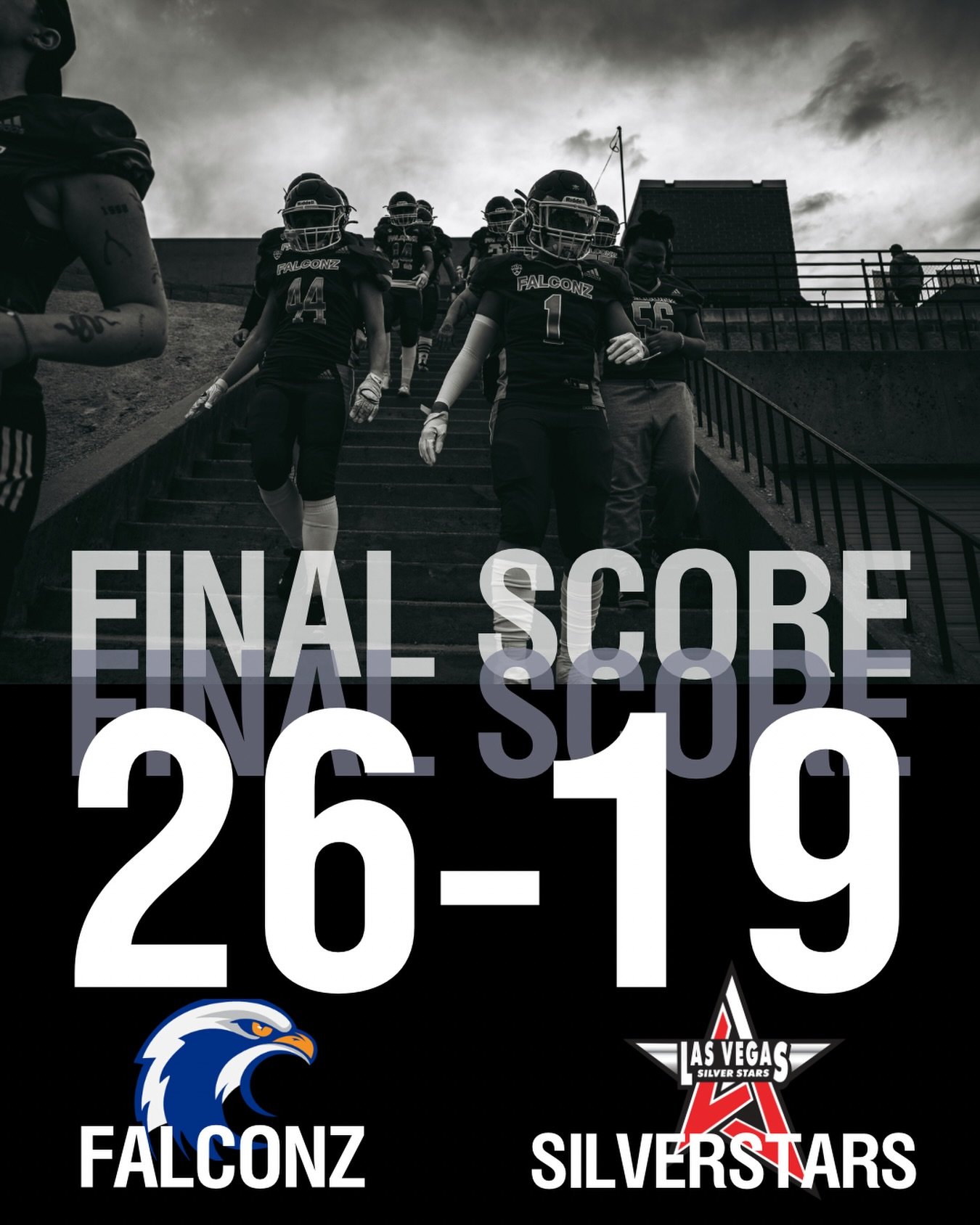 FINAL SCORE: 26&ndash;19

Handled it at home against Vegas. Crowd showed up. Team delivered. On to the next. 🦅

@wnfcfootball
#WNFC #WNFCFootball #UtahFalconz #WomensTackleFootball #Utah
