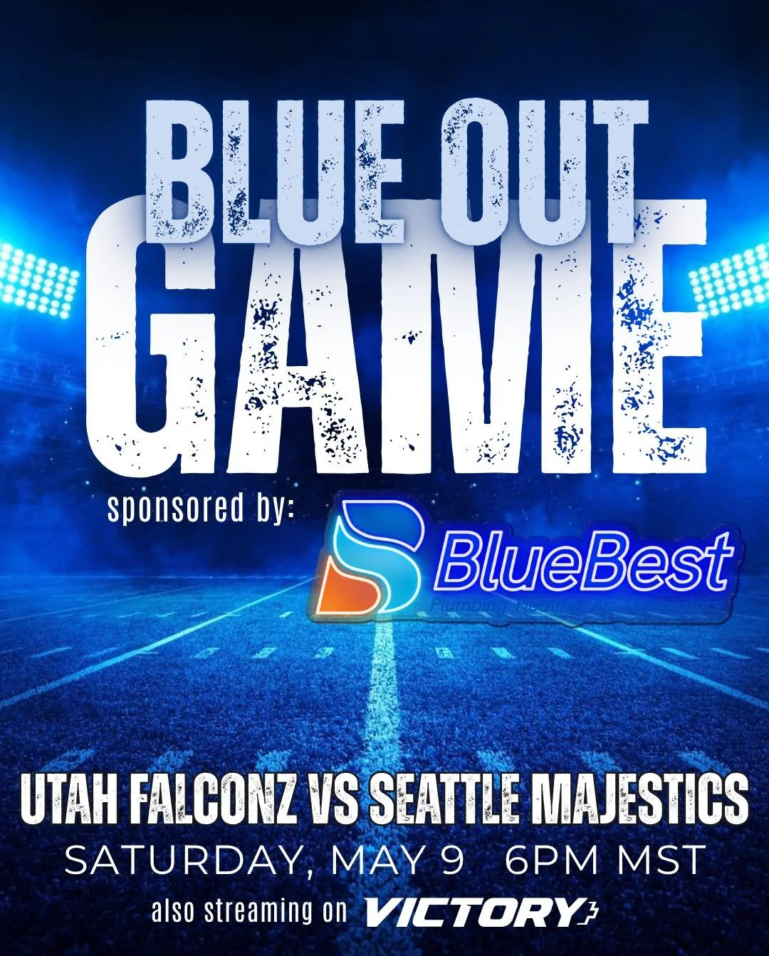 💙 BLUE OUT GAME 💙
Sponsored by @bluebesthome

Our final home game is proudly presented by Blue Best, helping us bring the energy for a full BLUE OUT tribute night, dedicated to the mothers who raised us and the veterans who protect us, as the Utah 