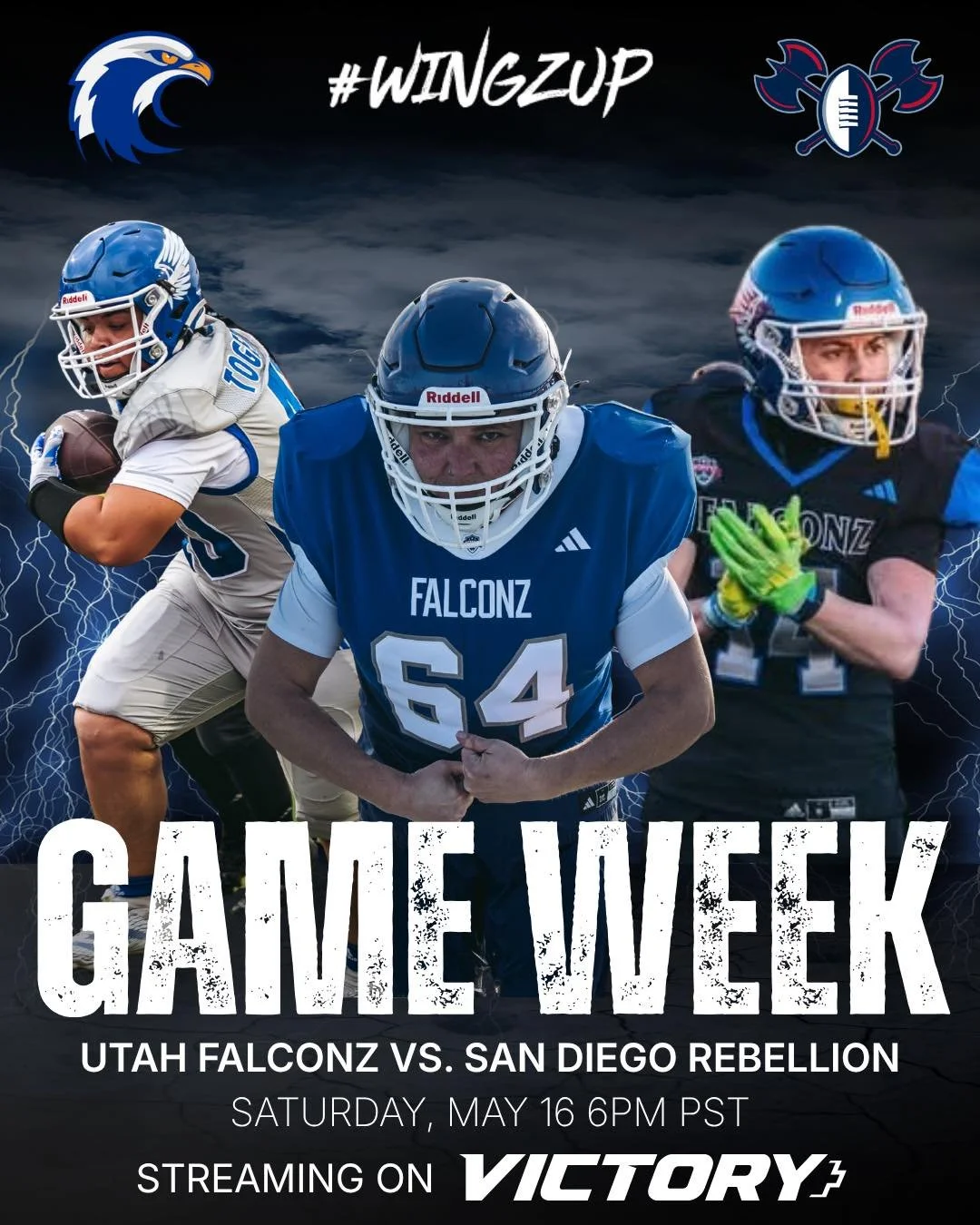 🔥GAME WEEK🔥

The Utah Falconz hit the road this week for the final game of the regular season as we head to San Diego to take on the Rebellion🪓🦅

One more road trip. One more chance to prove who we are. And the fight&rsquo;s not over yet&hellip; 