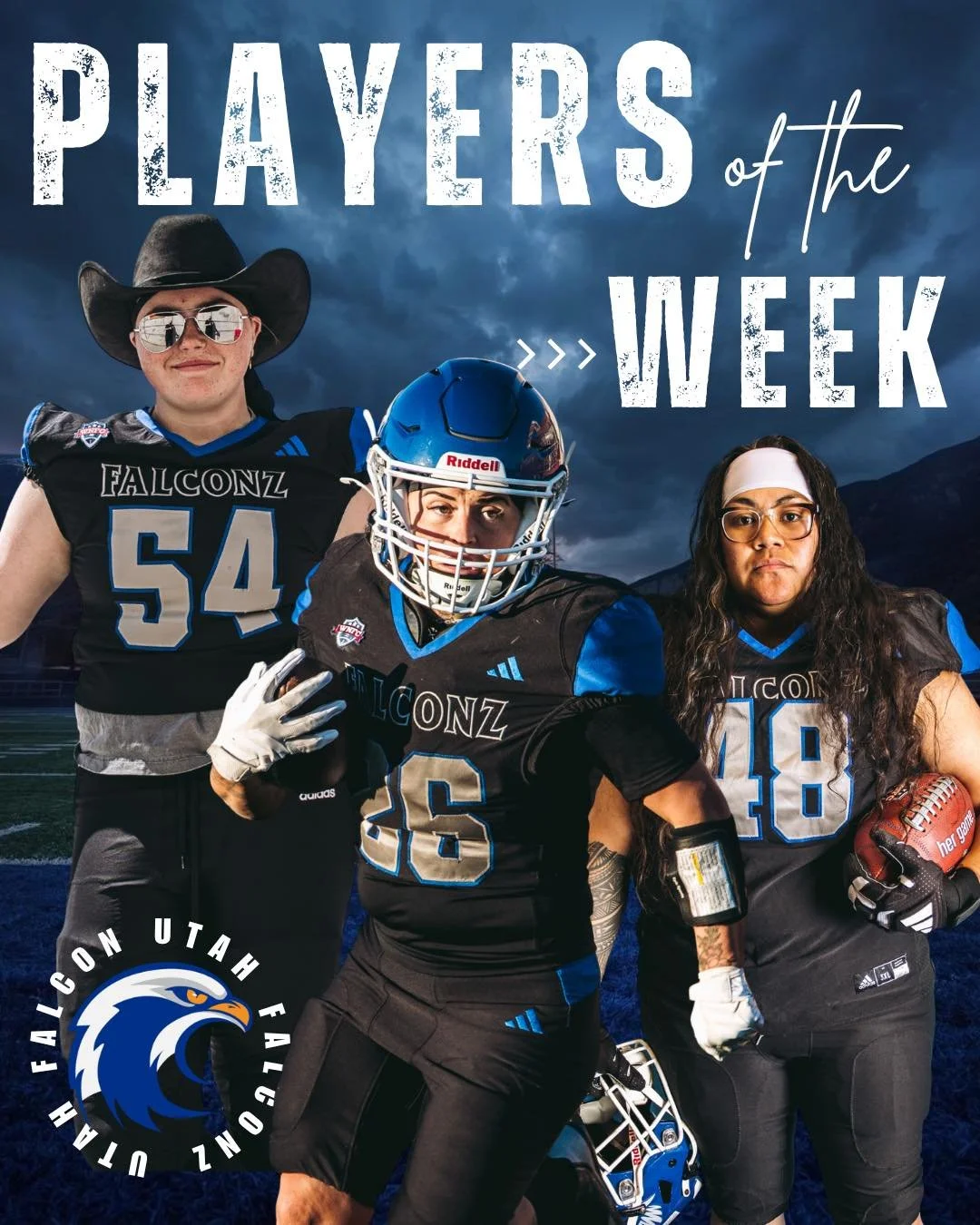 PLAYERS OF THE WEEK 💪 | Week 7

🔥 Offensive Threat &ndash; Gina Mondragon #26
90 Rushing Yards &bull; 120 Total Yards &bull; 3 Touchdowns

🛑 Defensive Beast &ndash; Tara Faatili #48
2 QB Pressures &bull; 3.5 TFL &bull; 6.5 Tackles

💥 Trench Force