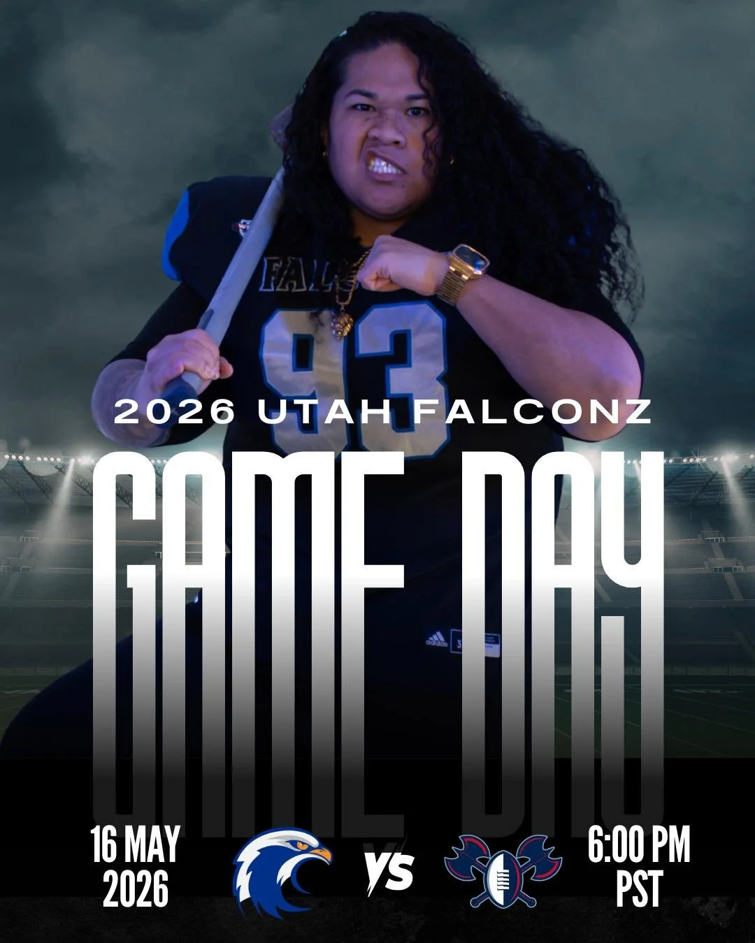 🔥GAME DAY🔥

The Utah Falconz are in San Diego tonight for the final game of the regular season as we take on the Rebellion 🪓🦅

🗓️ TONIGHT
🕕 Kickoff: 6 PM PT
📍 Escondido High School
1535 N. Broadway, Escondido, CA 92026

Catch it LIVE on Victor