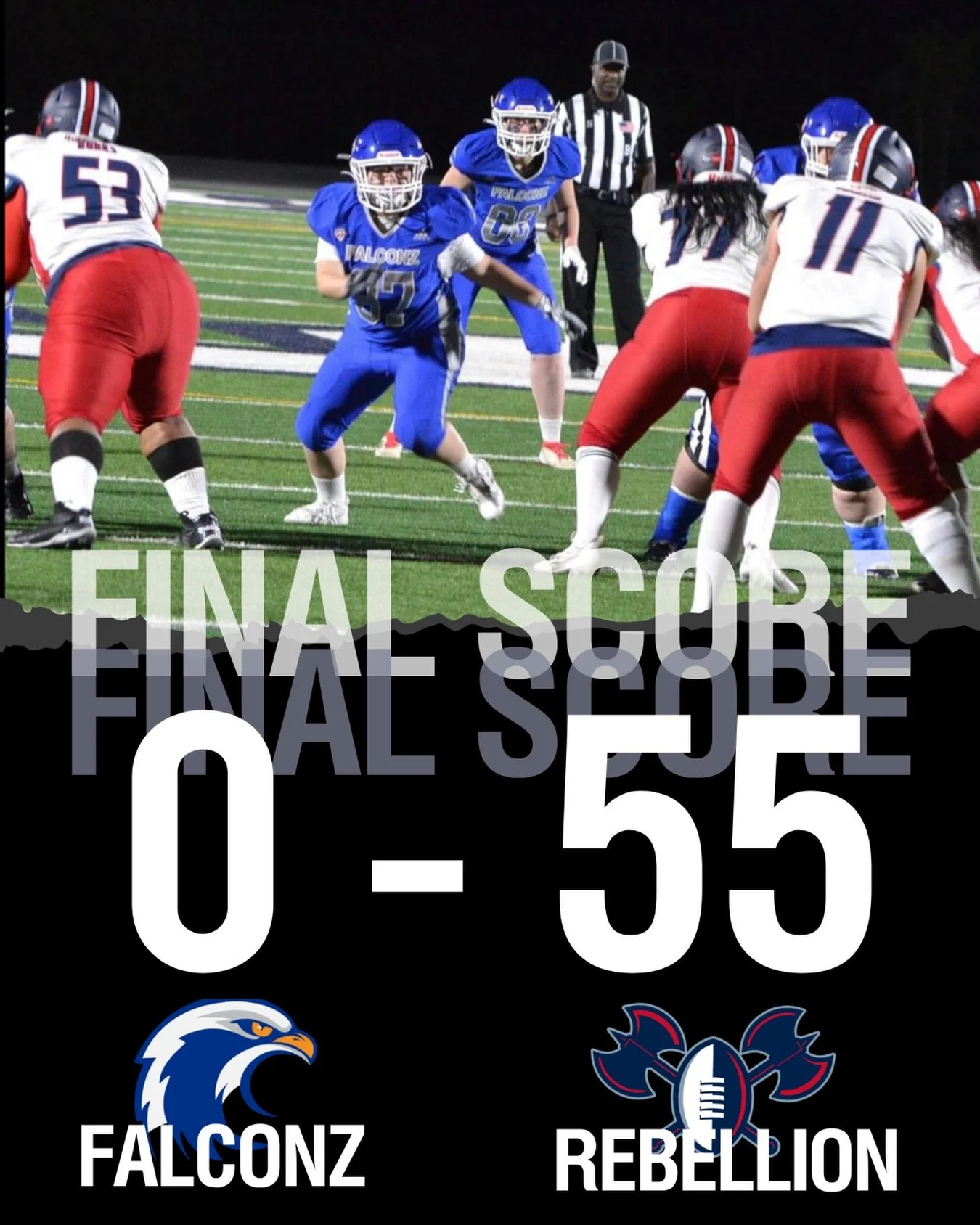 No matter the score, this team will always stand on toughness, discipline, and respect for the game. Proud of the women who continue to show up, fight hard, and represent the Utah Falconz the right way through every high and low. We&rsquo;ll regroup,