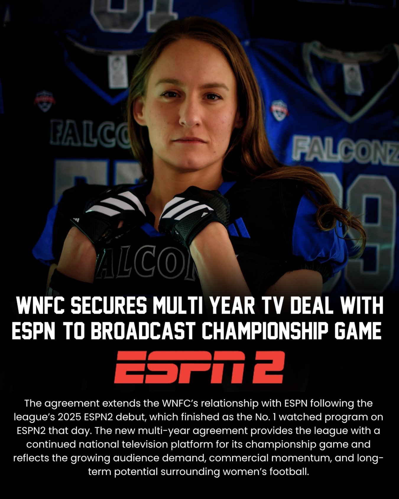This partnership is more than a broadcast deal, it&rsquo;s another step forward for the growth, visibility, and future of women&rsquo;s tackle football. The audience is growing, the game is growing, and the world is taking notice.

The future is brig