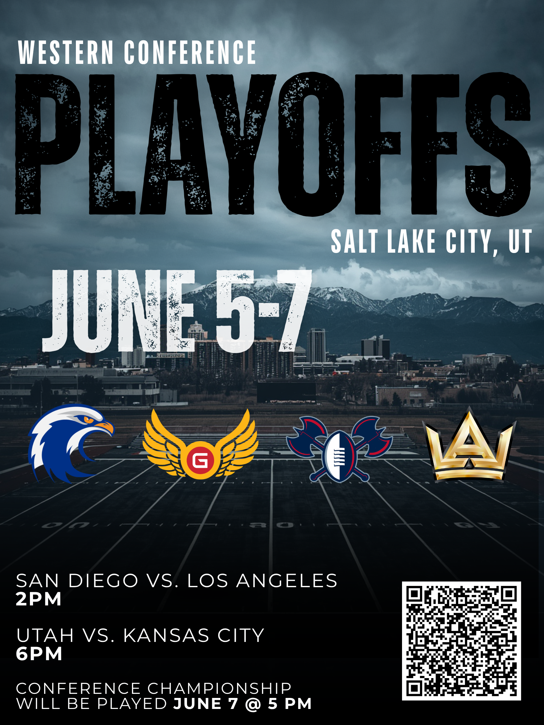 Utah Falconz Host WNFC Western Playoffs June 5–7