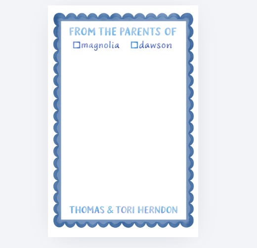 From the Parents of 5.5 x 8.5 Inch Notepad