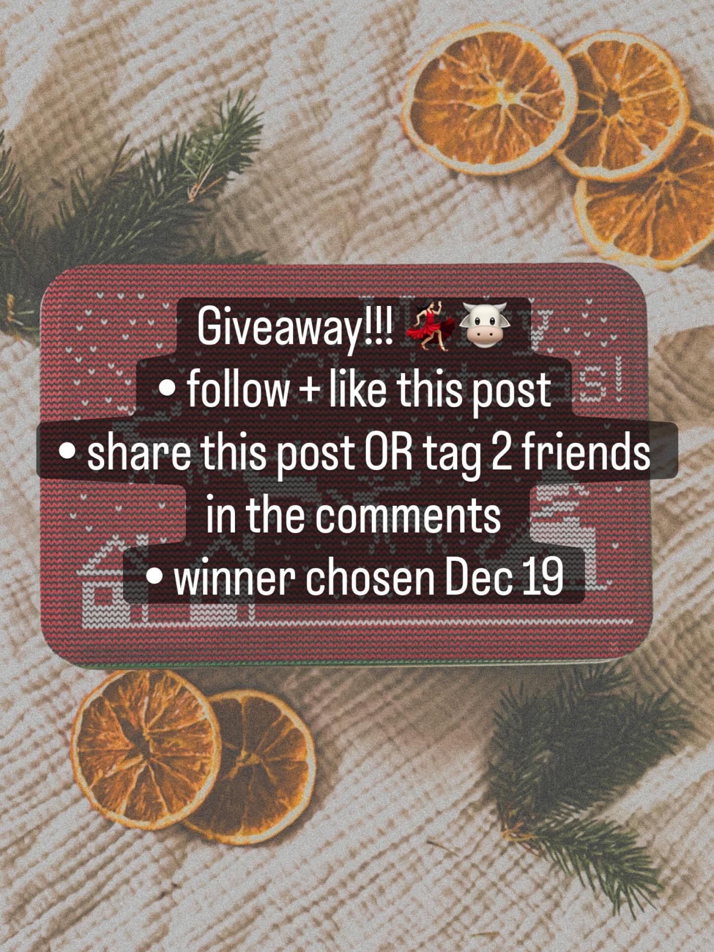 We have one Christmas bundle left! (This one has one whipped tallow + one coffee scrub!) It&rsquo;s been months since our last giveaway so we thought now would be a good time for one 💃🏻

To enter:
&bull; like this post + follow us!
&bull; share thi