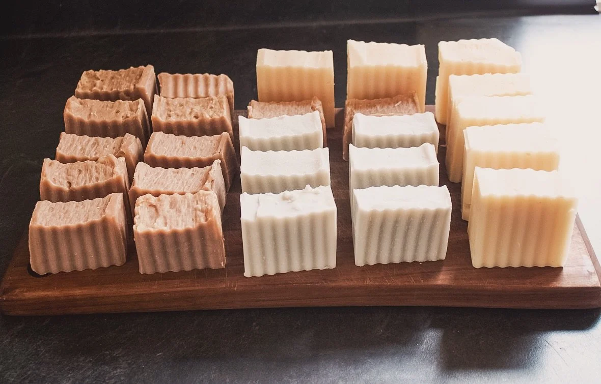 Just finished curing these rustic tallow soaps bars, and we love how they turned out! Super durable and long lasting. We have three lightly scented bars: cinnamon, pine, and an olive oil peach bar! We also made up a few unscented :) Message me if you