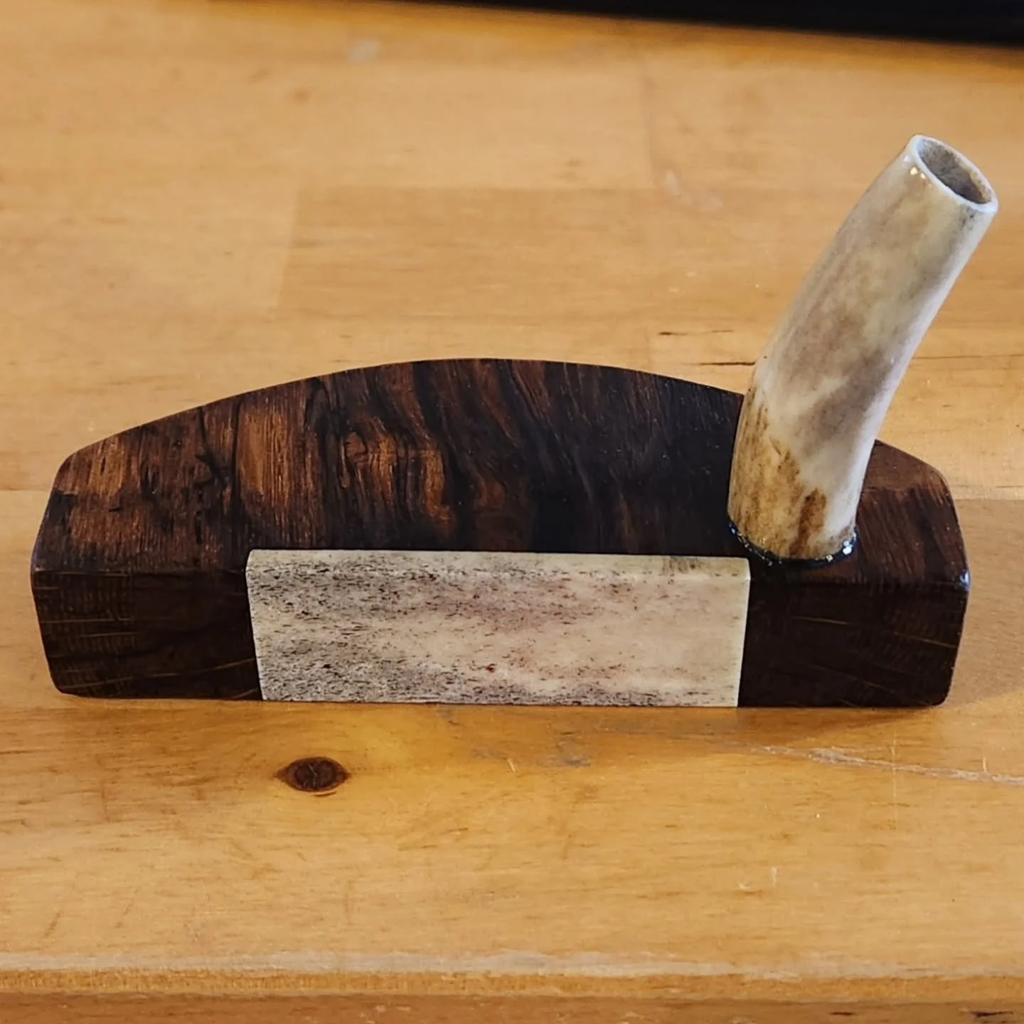 Sometimes I find time for personal projects while building irons. This putter will be full of story when it's done, starting with the wood it's made from. This small piece of white oak was felled and hewn to build a barn in Pennsylvania in the mid 17