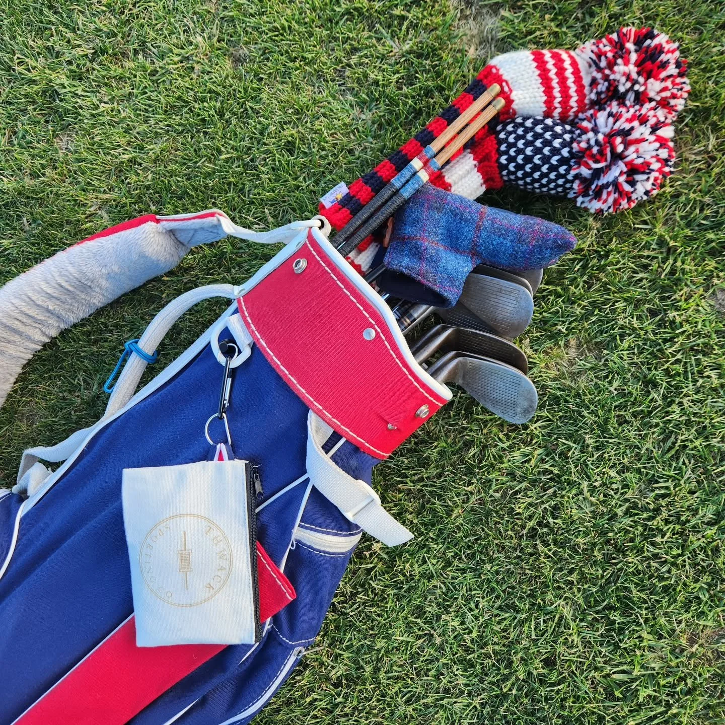 I rarely get out to play myself, but I was able to get in 8 holes this evening. It's always better when I take all this talented work with me!