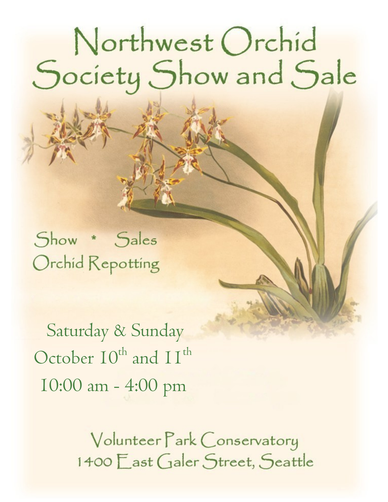 Northwest Orchid Society Show and Sale