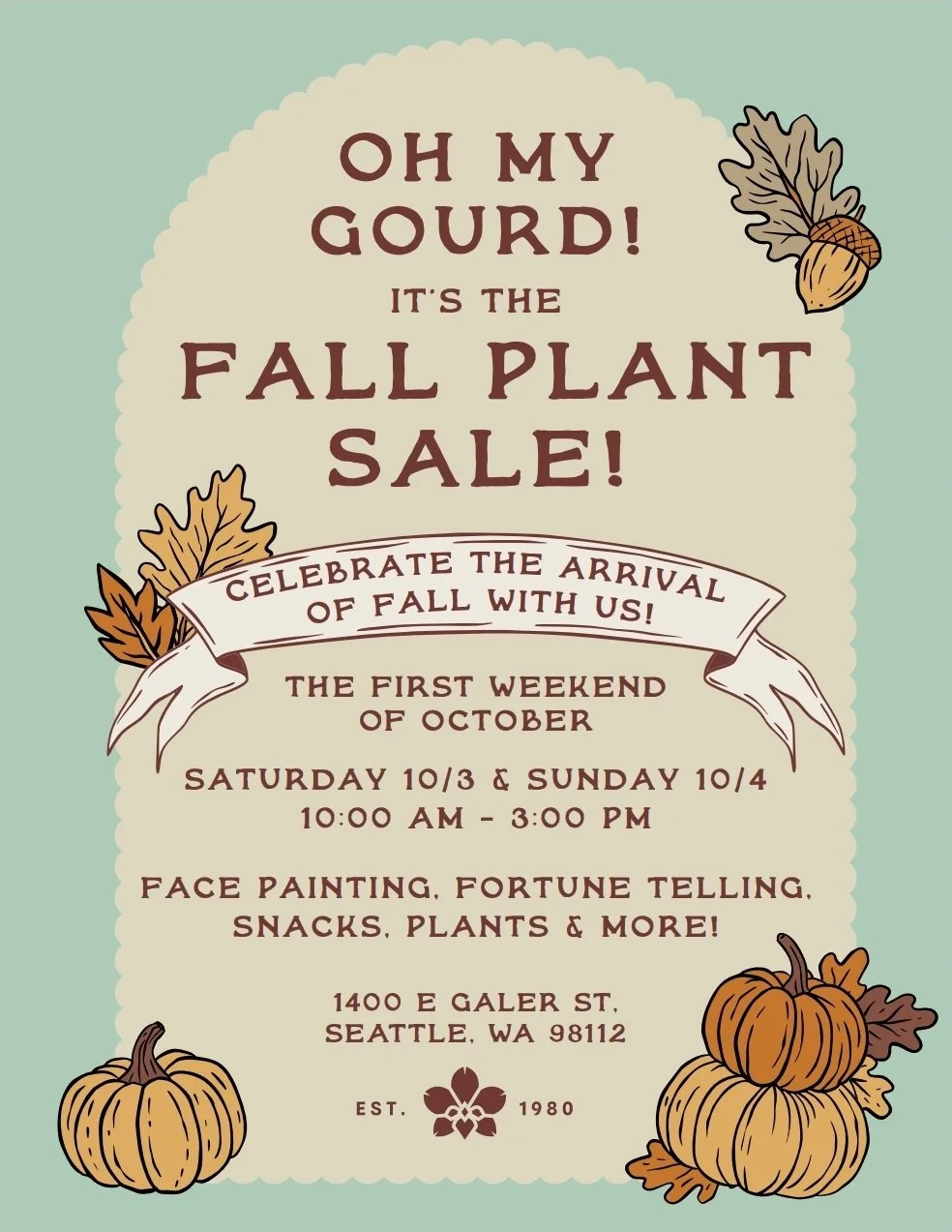 Annual Fall Plant Sale!