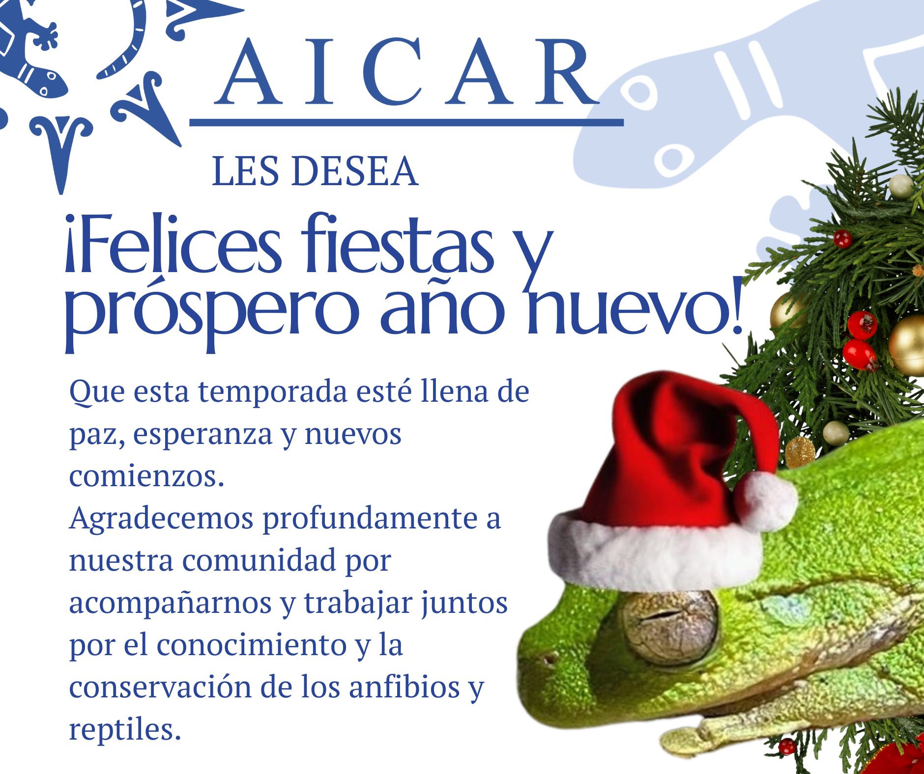 Felices Fiestas les desea AICAR