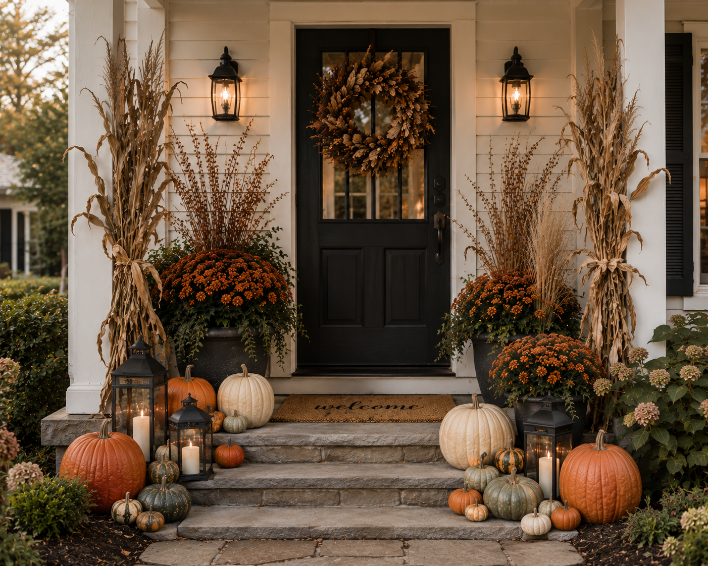 The Welcome | Fall Porch Styling