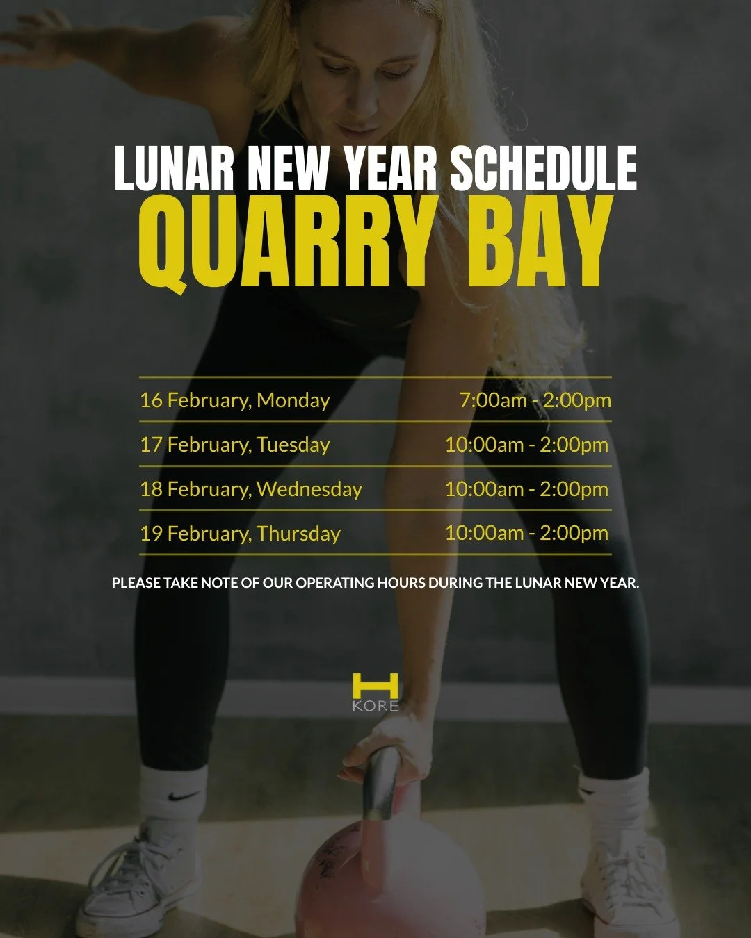 🧧Check out our adjusted hours for the upcoming public holiday&mdash;if you&rsquo;re staying in Hong Kong for the holidays, we&rsquo;d love to see you on the Mega/in the studio!

Book your class in our bio link.
#chinesenewyear #hkore #megakore #mega