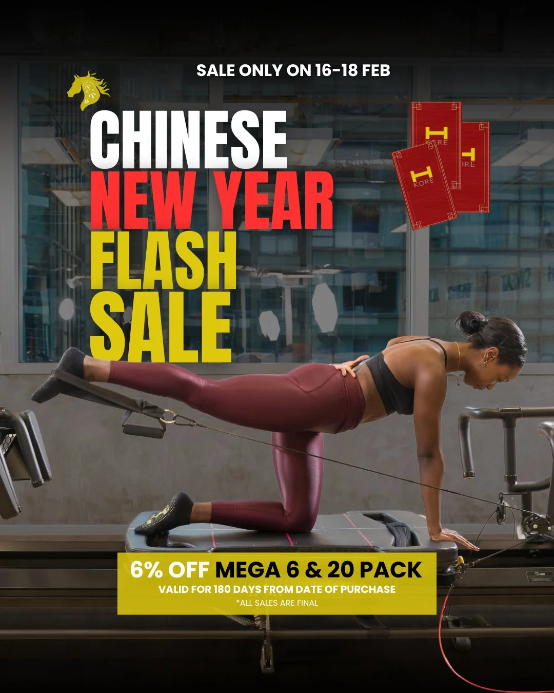 Ring in the new year with movement and momentum. Enjoy 6% off our Mega 6-Pack and Mega 20-Pack&mdash;available only from 16&ndash;18 February. Each pack comes with a generous 180‑day expiry, so you can train at your pace and still lock in savings.

H