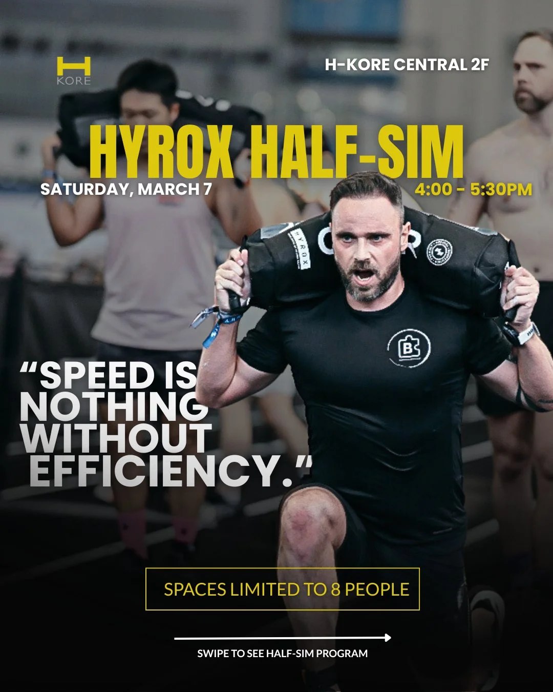 Train like a machine. Conquer the race. ⚙️

Speed is nothing without efficiency. Join us for a Half-Sim session where we focus on perfecting your form under fatigue. Transcend your boundaries and shave minutes off your next race time.

⚡️ Strictly li