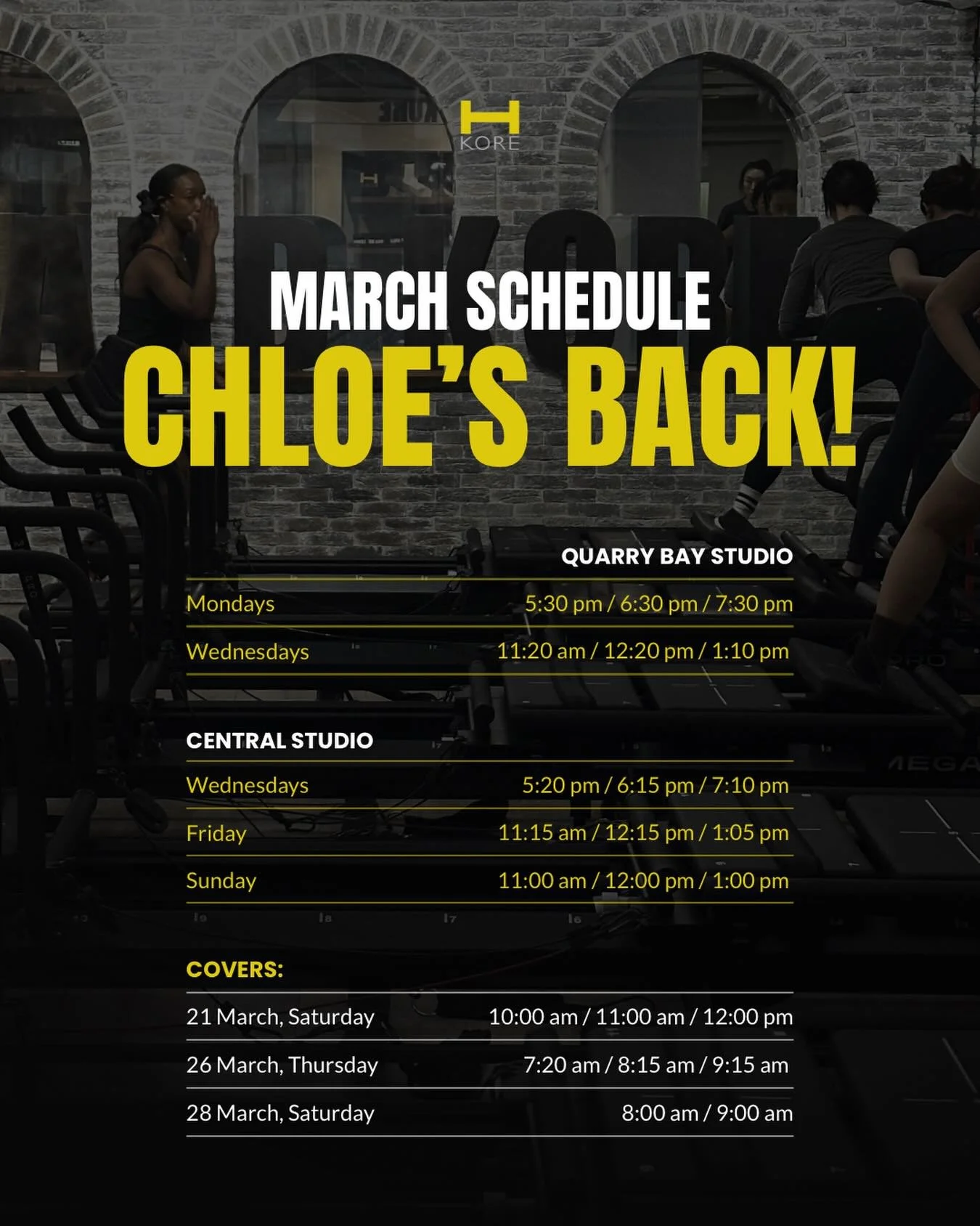 The birthday queen is back in her element👑
Catch @chlochi on her usual times!

#hkore #lagreefitness