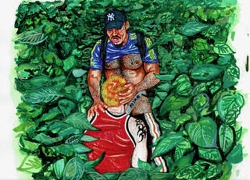 CUMPUG, "Cruise Control" 2025. Mixed media (Acrylic, markers, ink, and colored pencil) on 160 gsm paper. 9 x 12 inches. Contact: jrjpyne@gmail.com