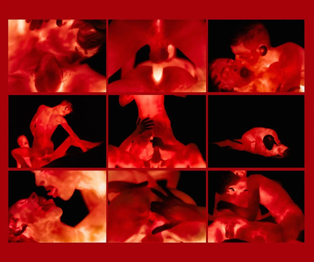 Matt Lambert, "Warm Amour" Paris, 2017. Thermal Imaging, Archival C-print. 20 x 24 inches. Edition 1/5. Instagram: @dielamb