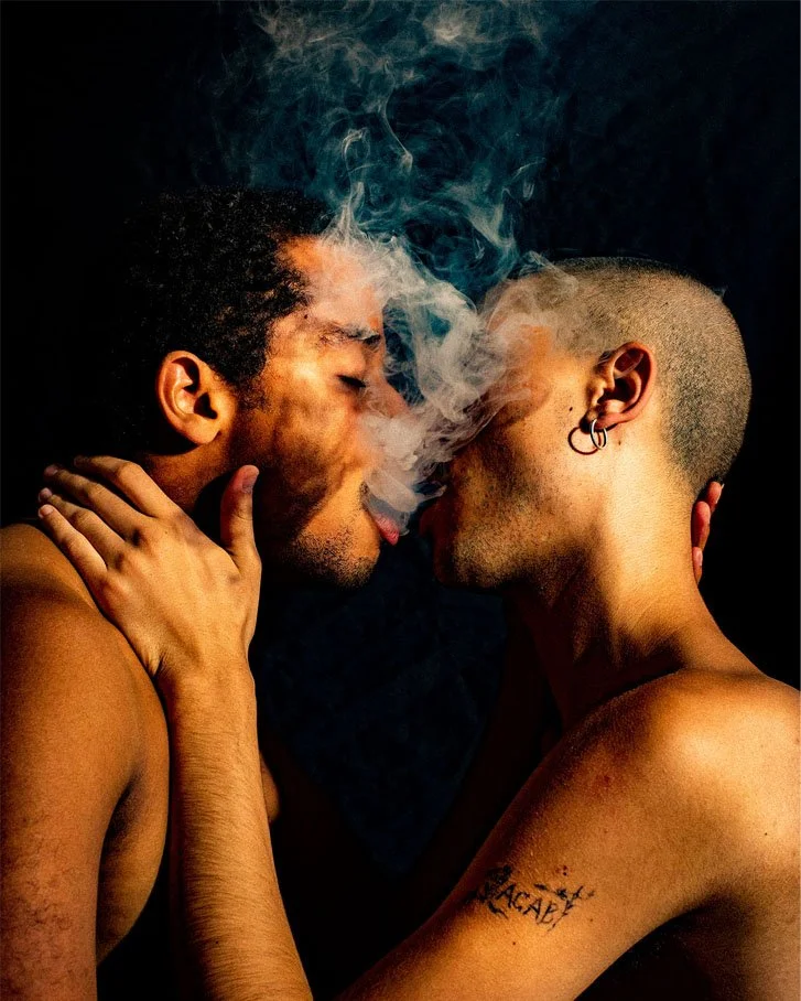 Matt Lambert, "Homage to Bros Blowin' Shotties" Berlin, 2022. Archival C-print. 16 x 20 inches. Edition 1/10. instagram: @dielamb