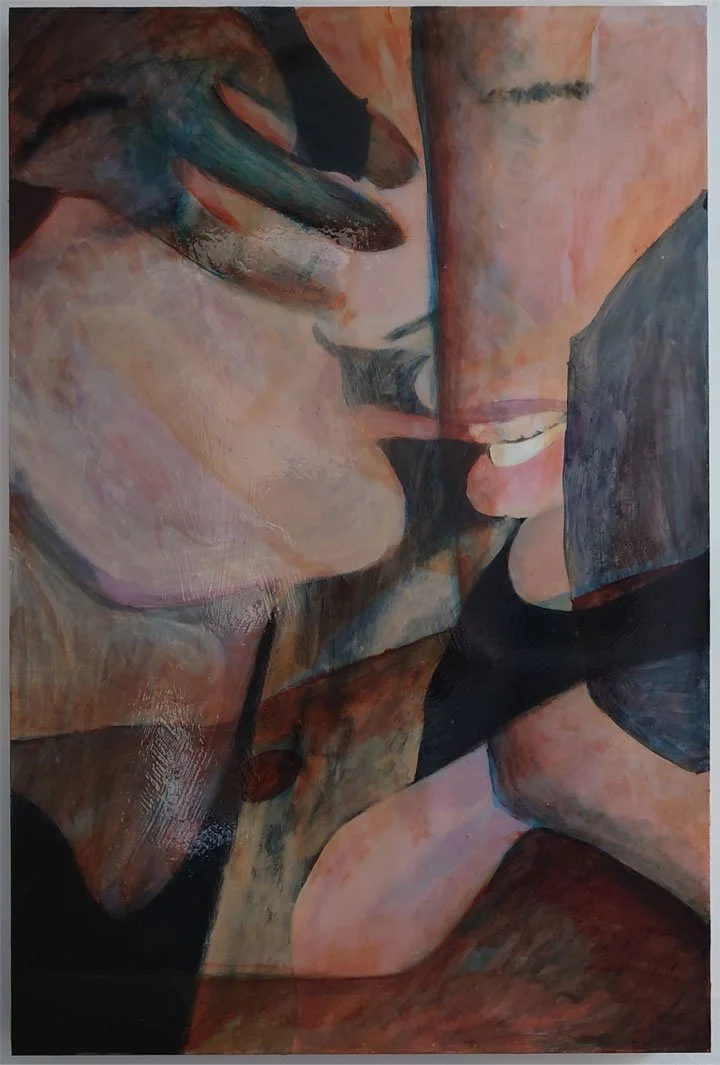 Dylan Bohm, "One Day I'll Burn To Ashes"
2022. Acrylic on wood panel. 24 x 36 inches Contact: Madeline.bohm@gmail.com