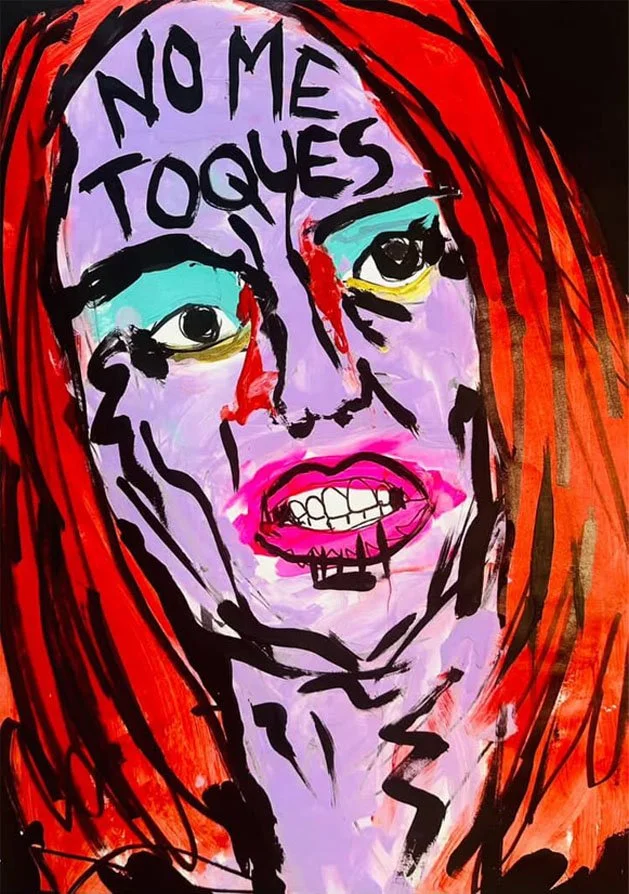 Riki Razo. "No me toques". 13 x 19 inches. Contact: rikirazoart@gmail.com