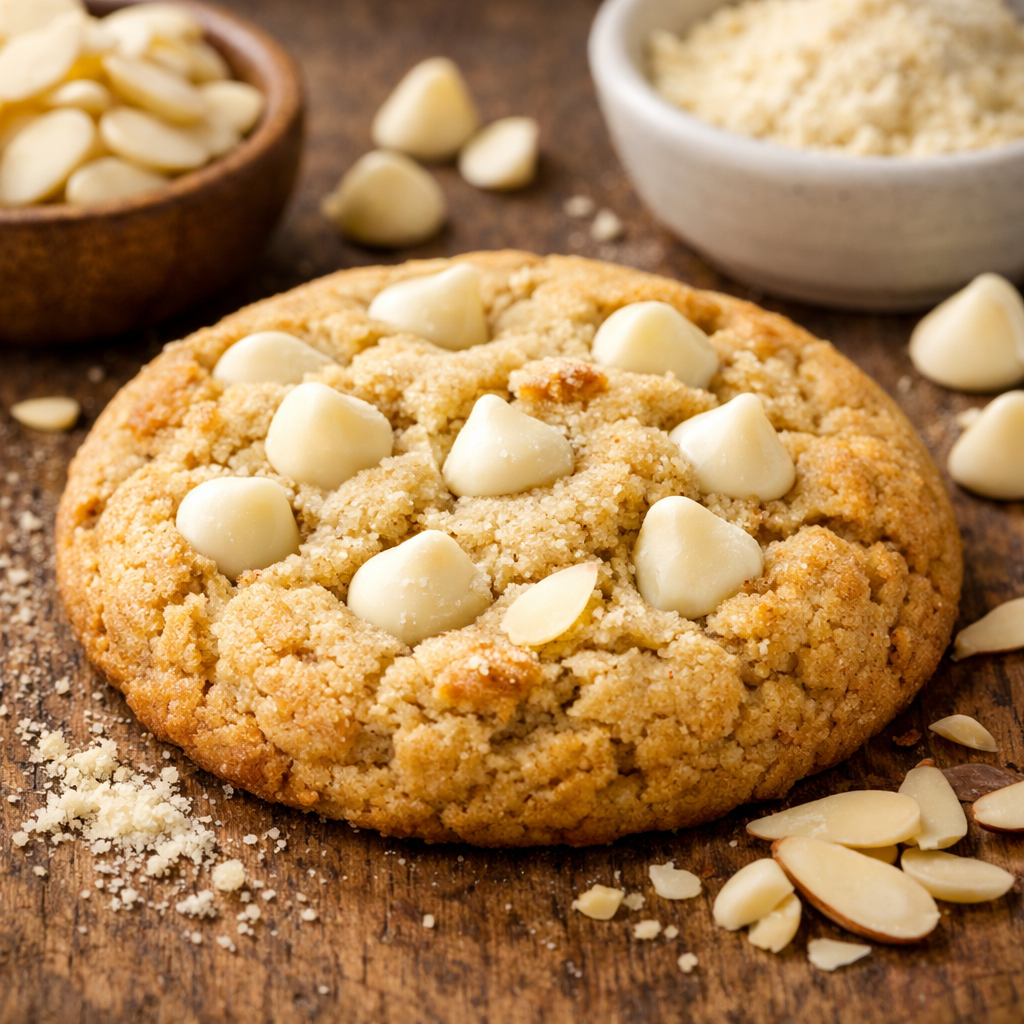 6-Count Almond Flour White Chocolate Chip Cookies (Vegan, GF, Grain Free)