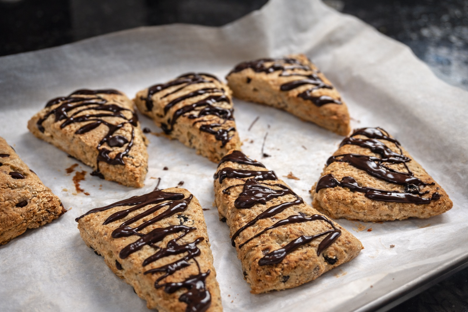 4-Count Sourdough Cherry Dark Chocolate Scones