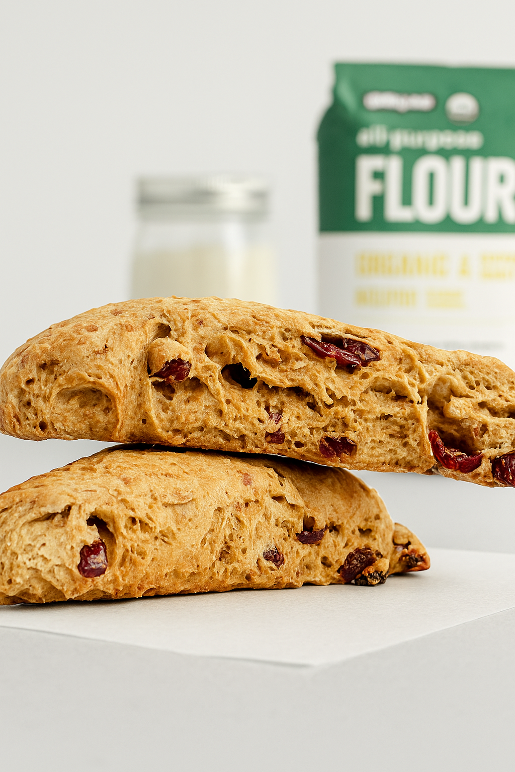 Sourdough Cranberry Orange OR Chocolate Chip Scones - 4-Count