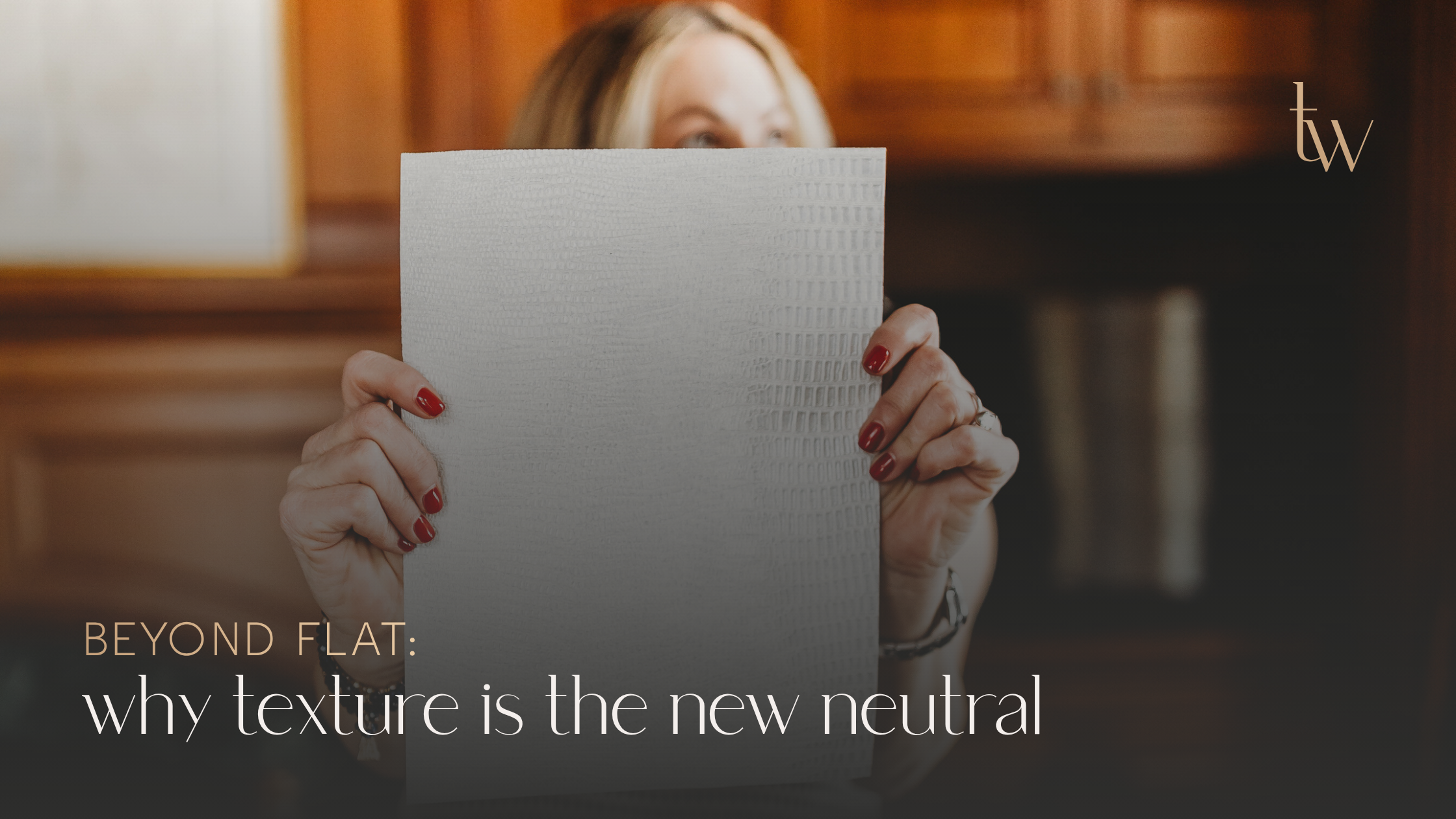 Beyond Flat: Why Texture is the New Neutral