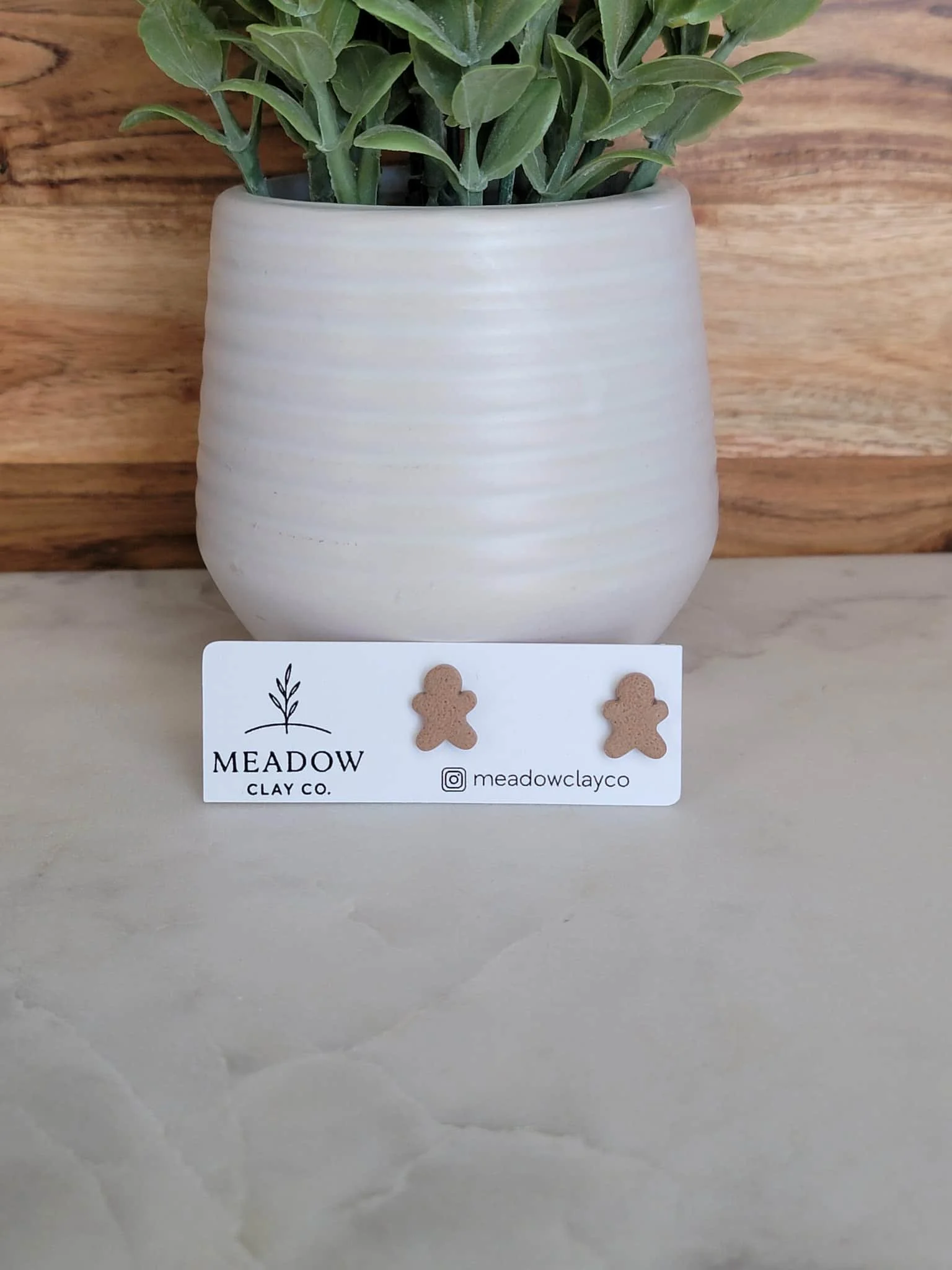Gingerbread Man Studs