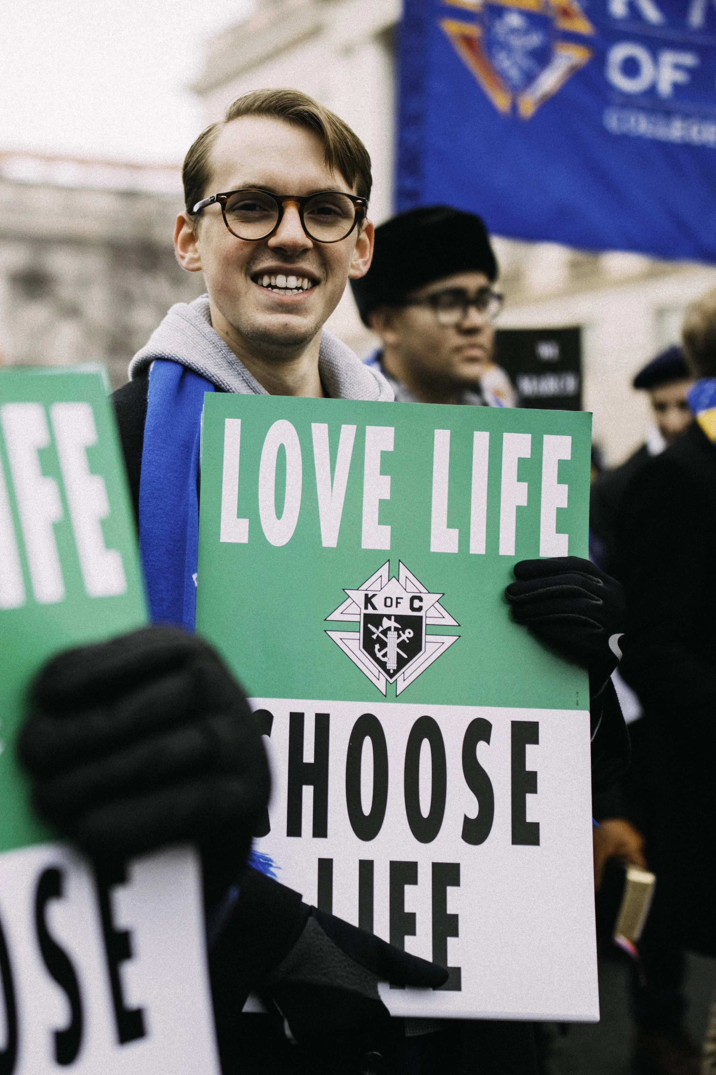 MARCHER AT THE MARCH FOR LIFE