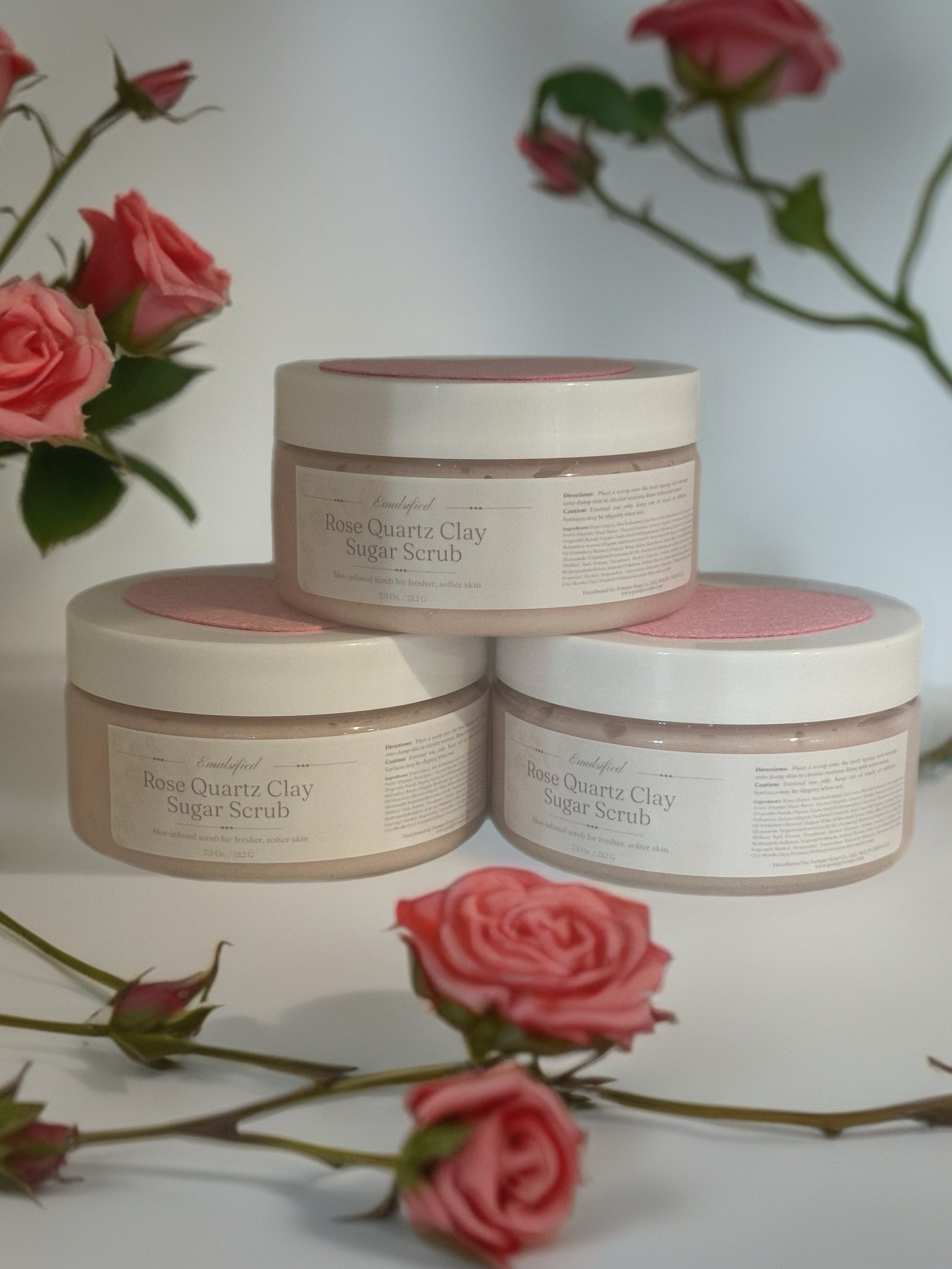Rose Quartz Emulsified Sugar Scrub