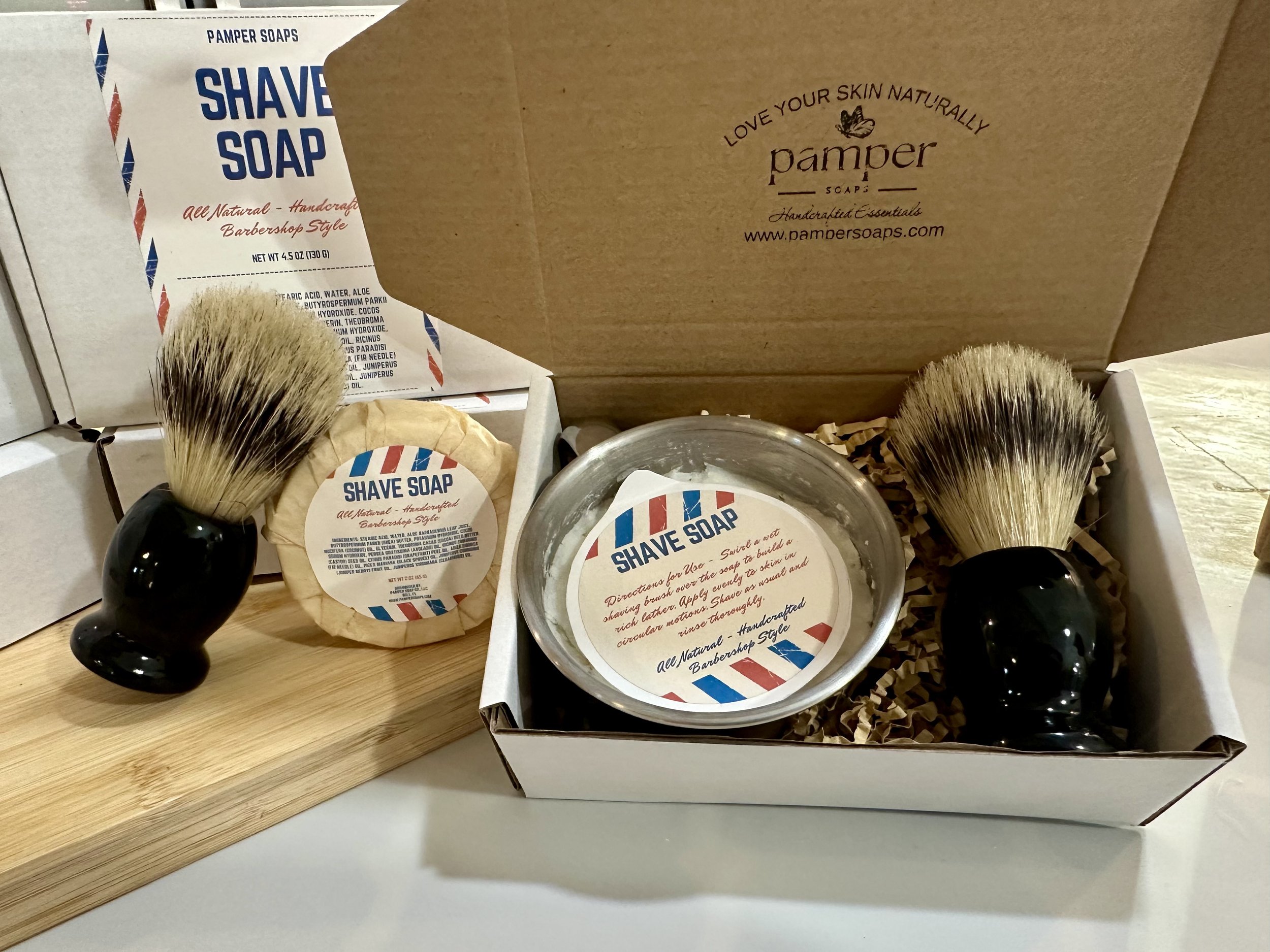 Shave Soap Mug & Brush Set