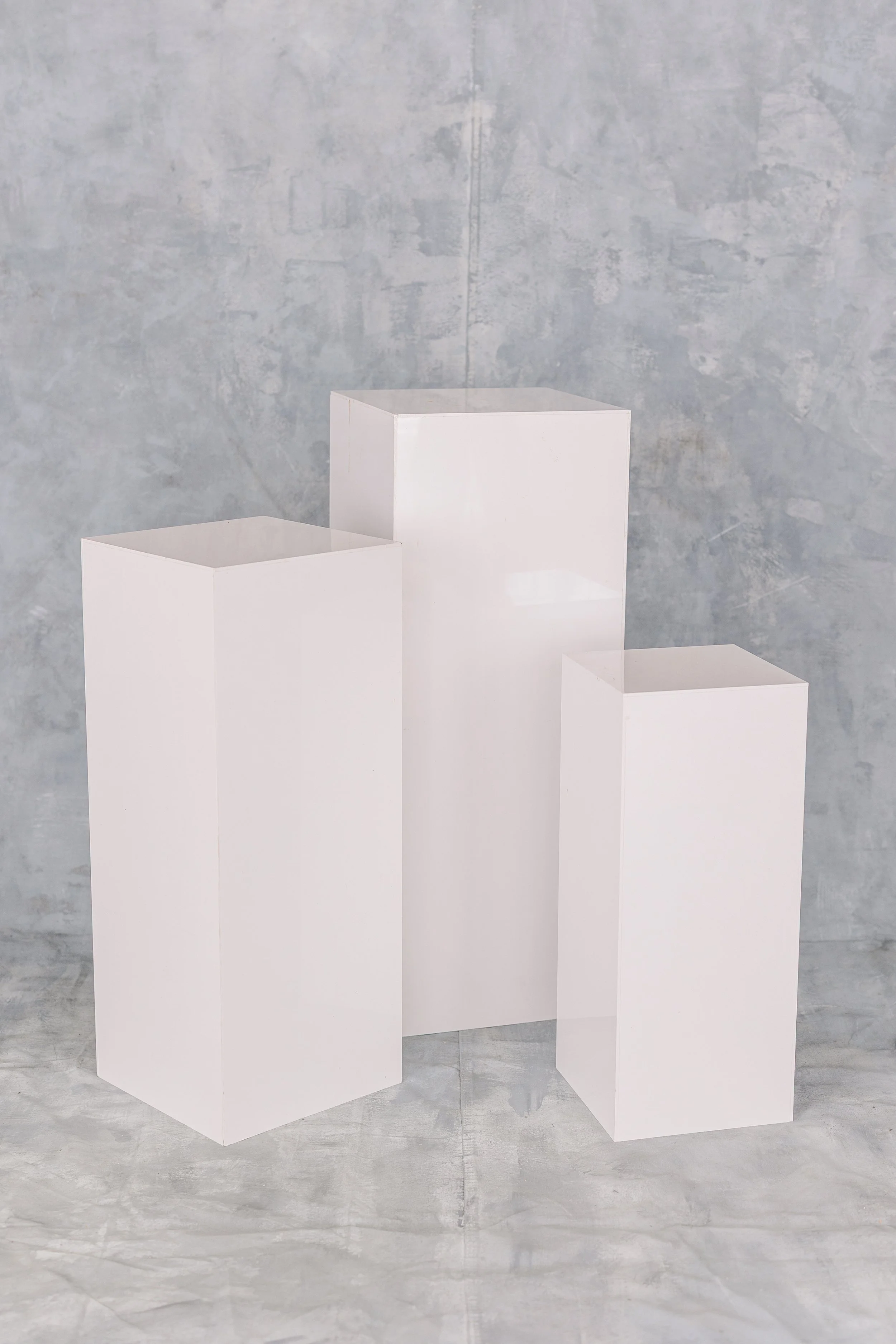White Acrylic Columns