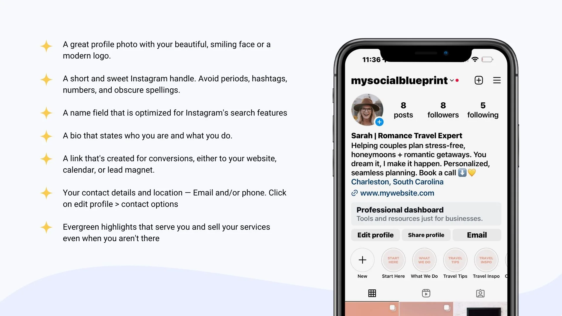 How to Set Up Your Instagram Bio for More Inquiries and Bookings