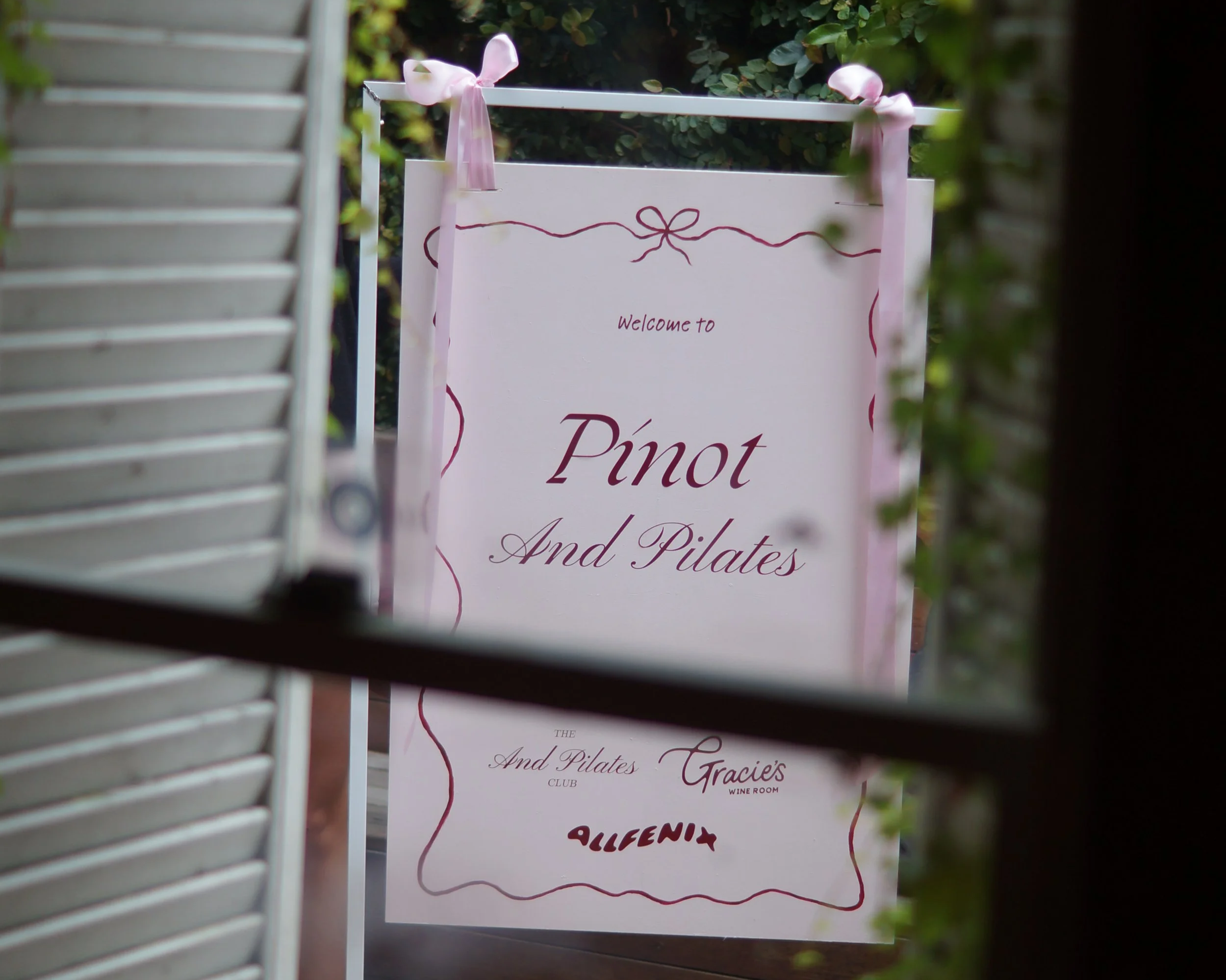 Pinot And Pilates at Gracie's Wine Bar