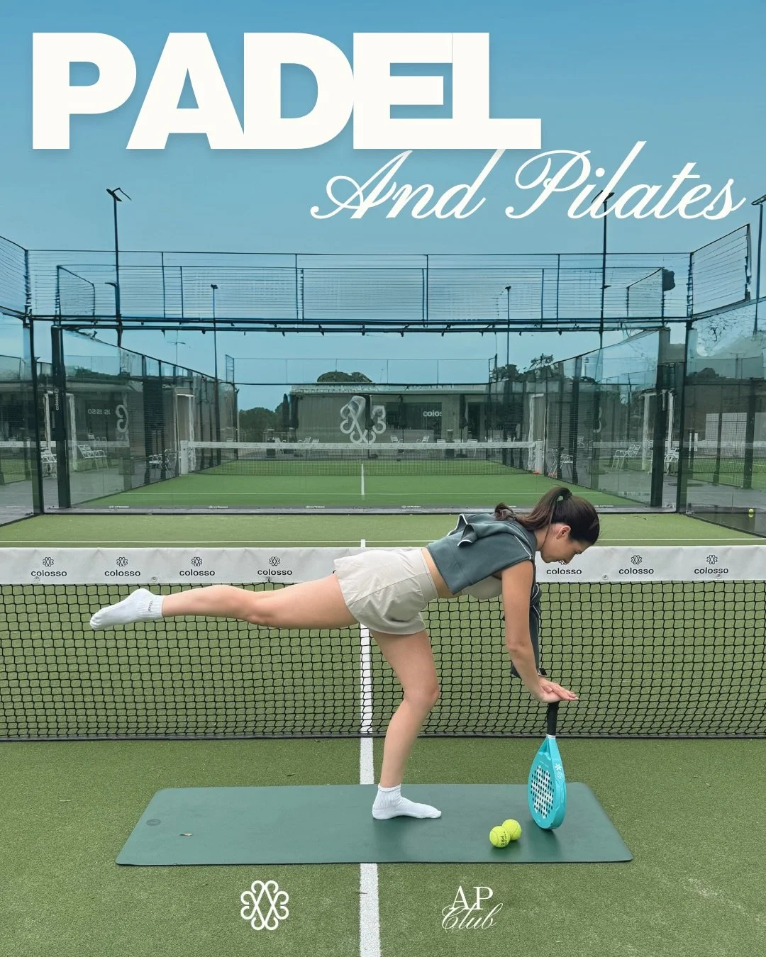 The AP Club is joining up with Colosso Padel to bring you Padel And Pilates!

🎾 A Pilates class hosted by The AP Club
🎾 A Padel lesson from the experts 
🎾 Entry to the And Pilates x Colosso Mini Cup to put your new skills to the test

The best par