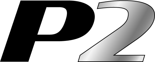 Close-up of the number 2 in black and silver gradient.